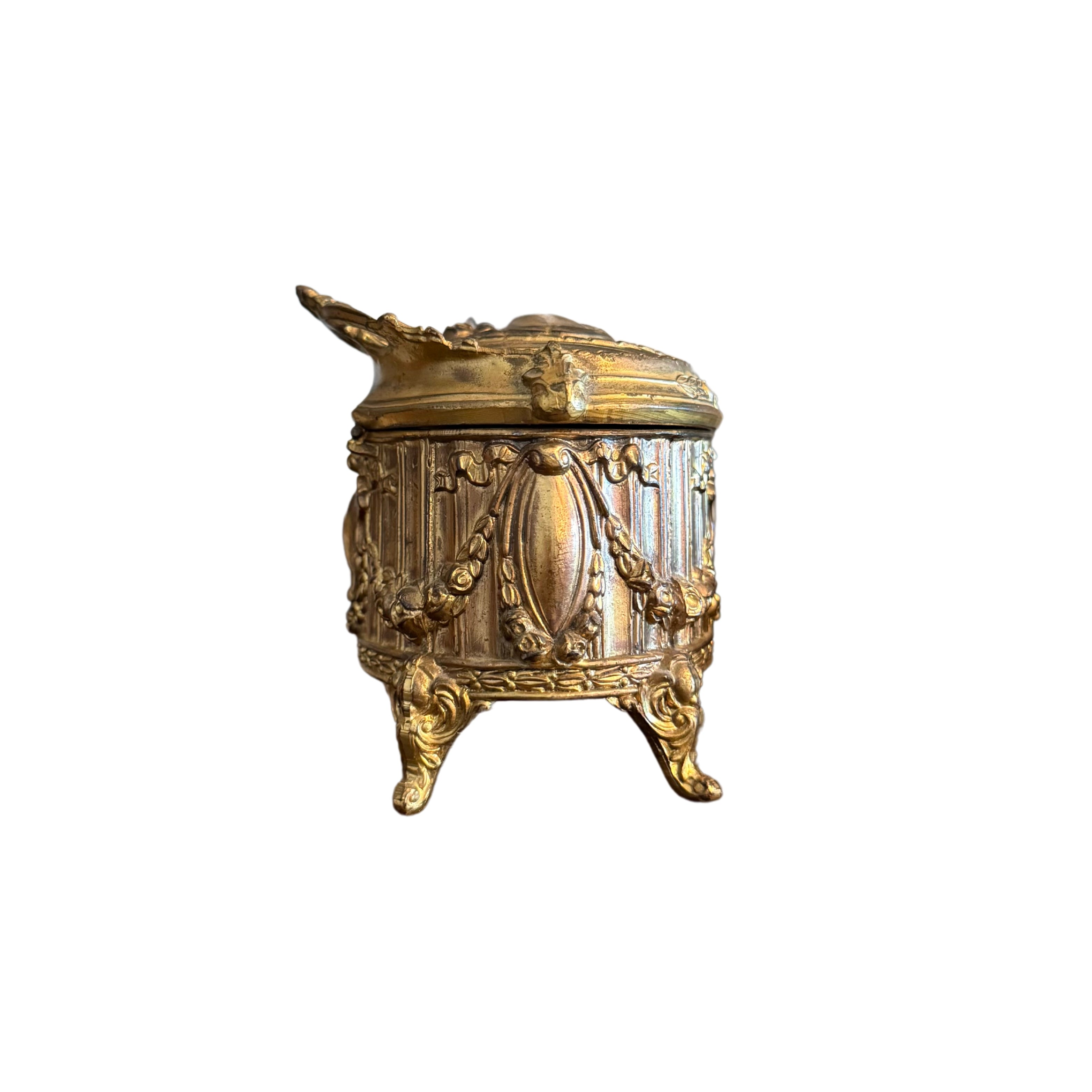 French Gilt Jewelry Casket