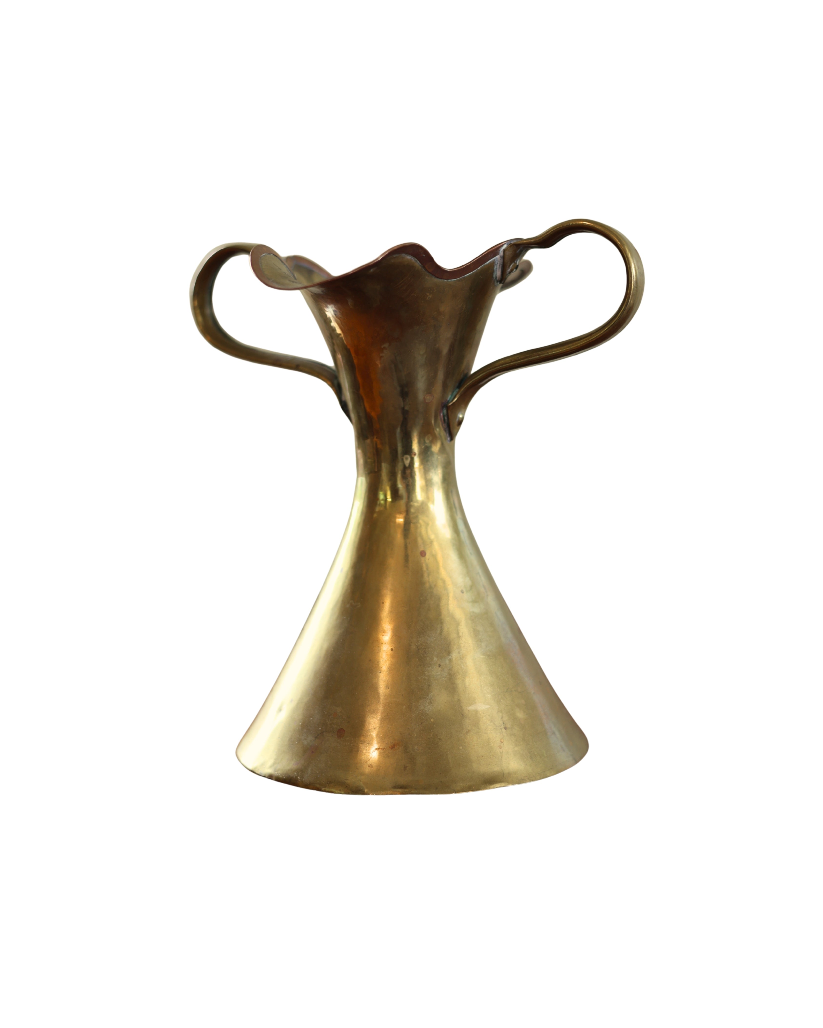 Art Nouveau Brass & Copper Vase-2