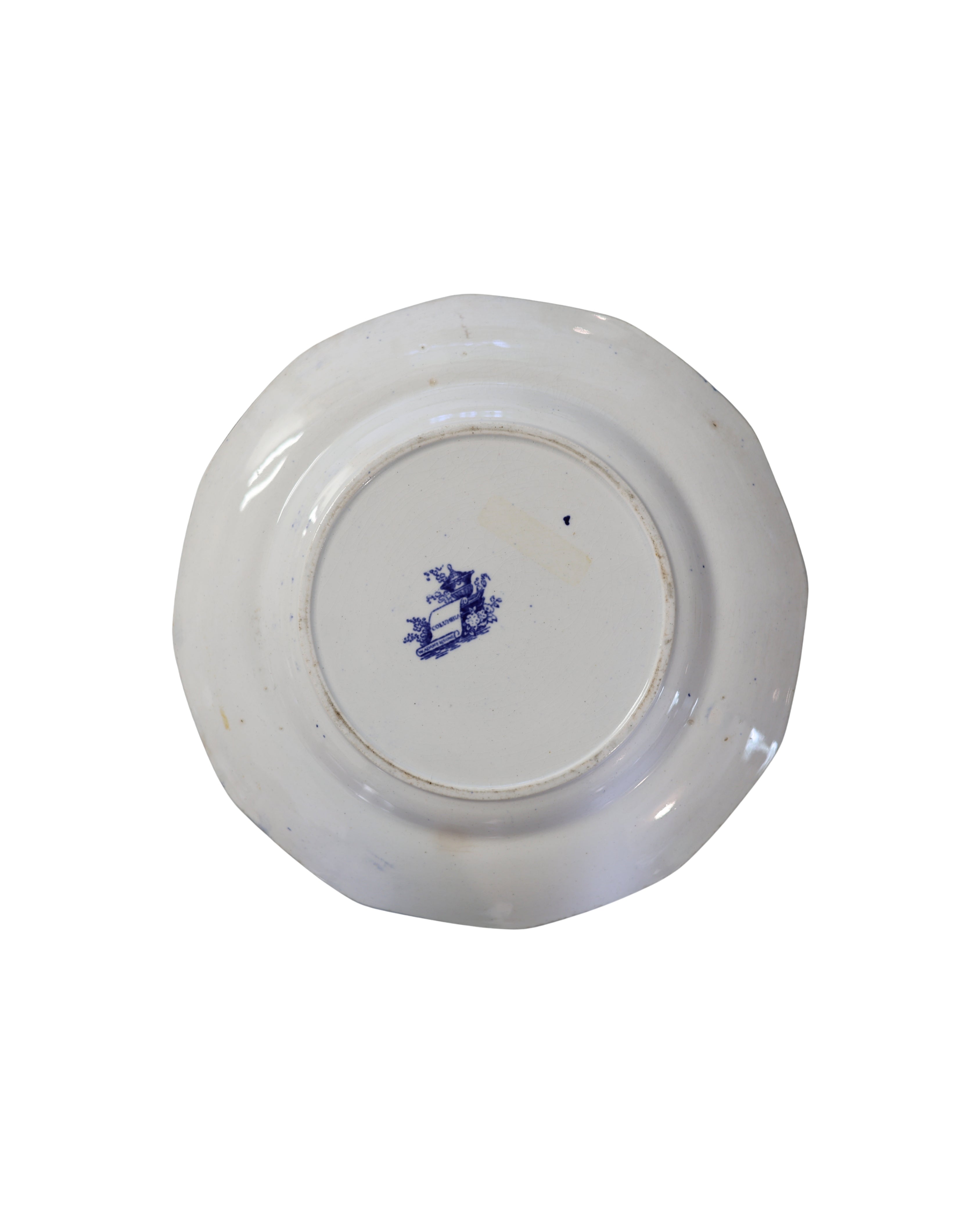 W. Adams & Sons "Columbia" Luncheon Plate