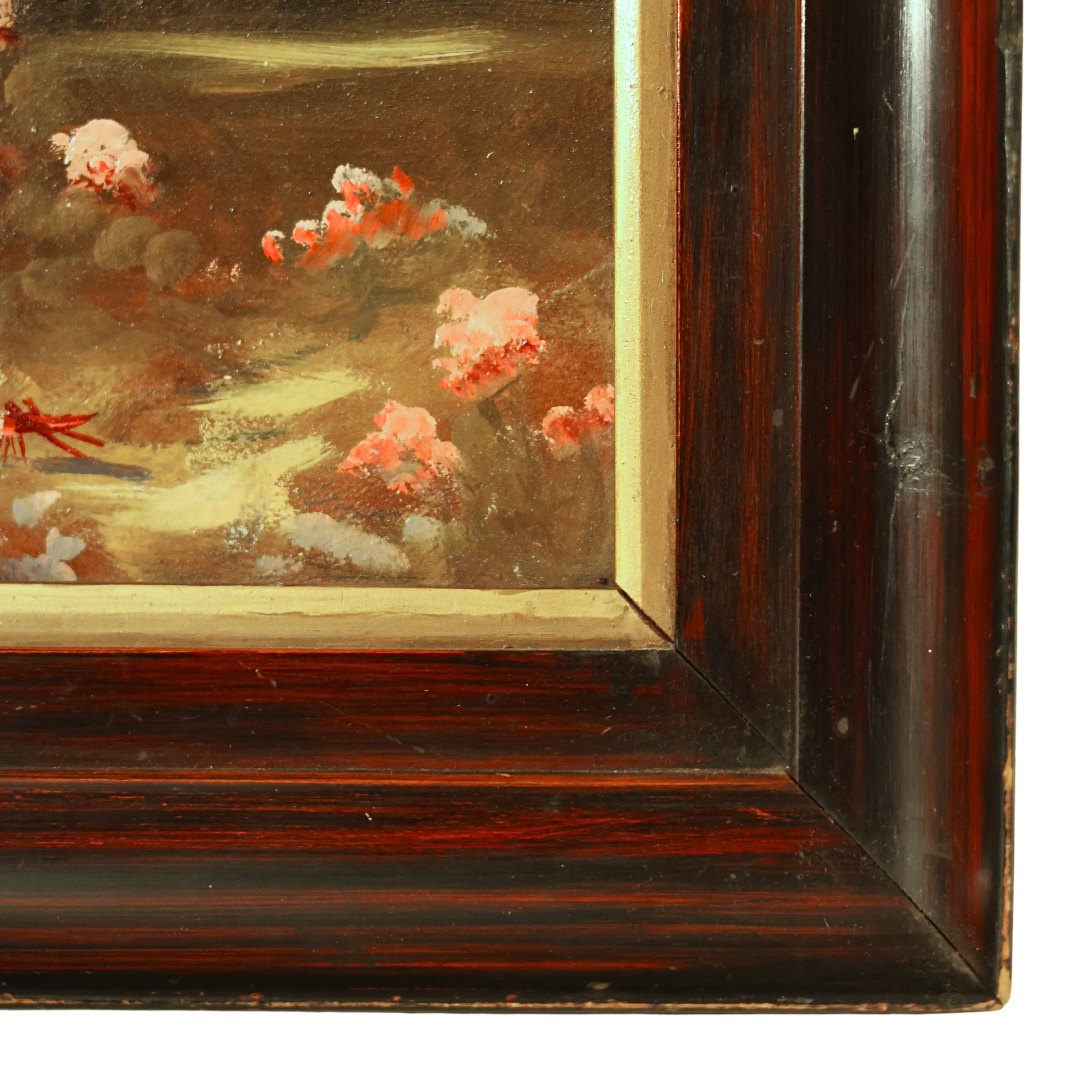 Cat Painting, Oil on Panel, Unknown Artist