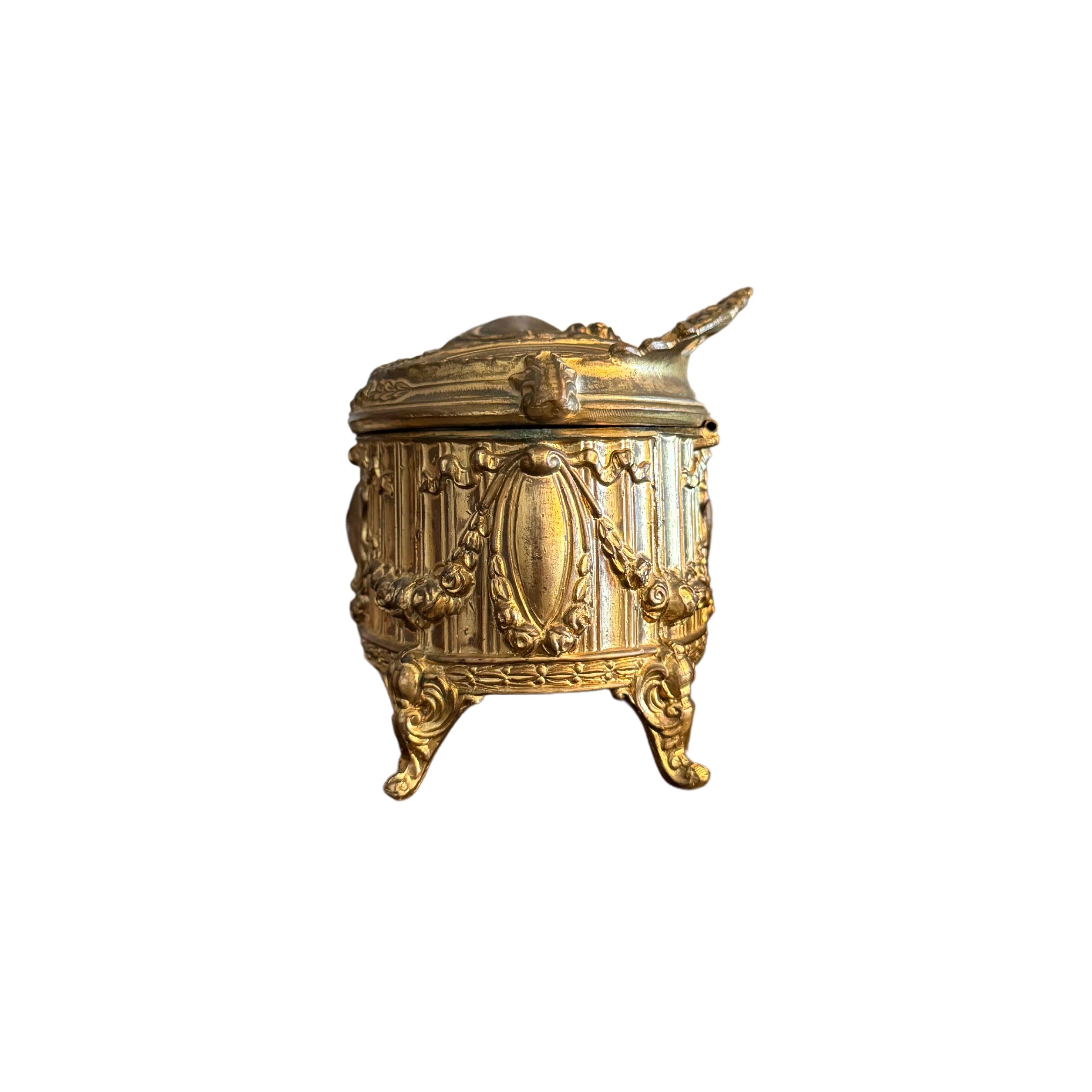 French Gilt Jewelry Casket