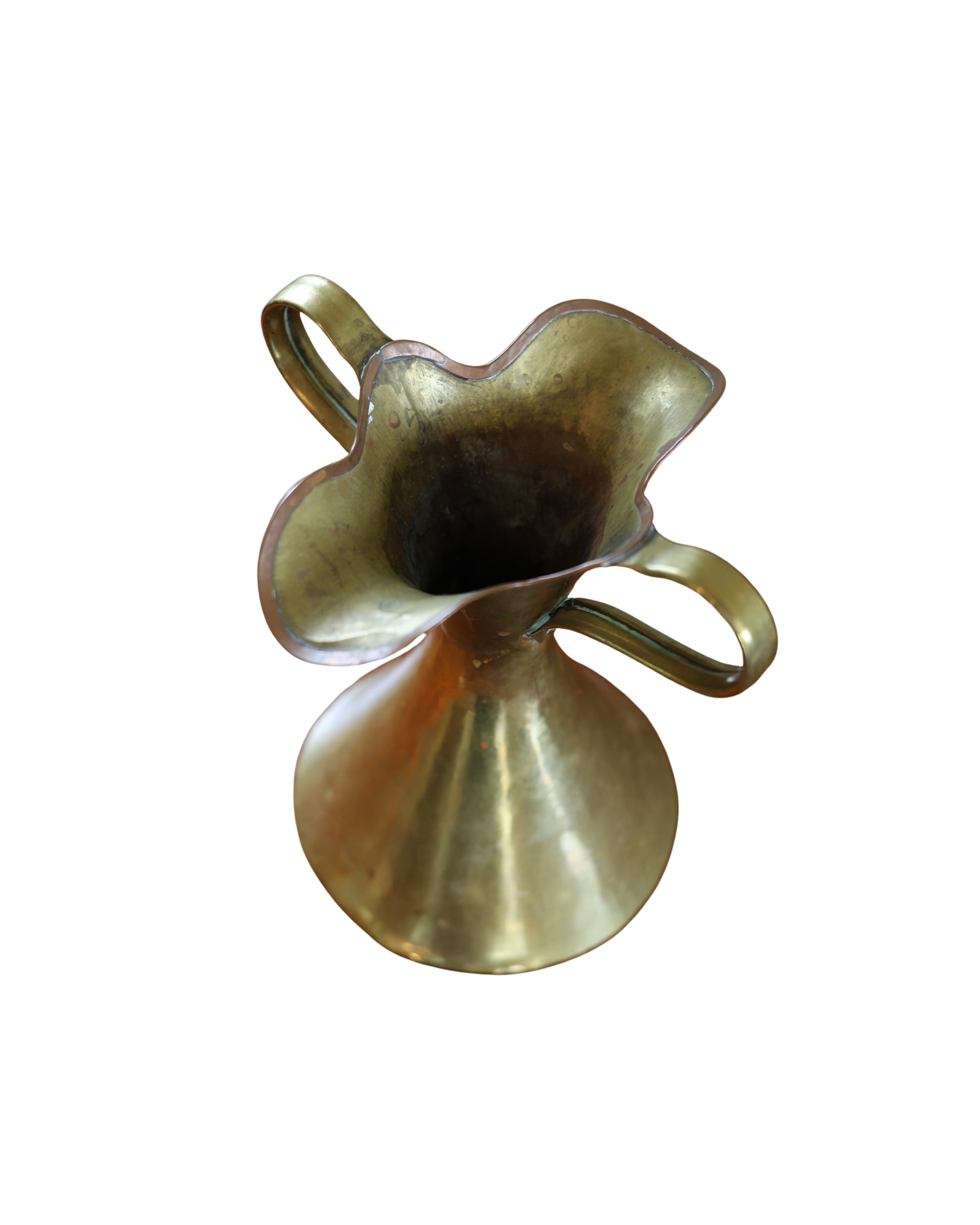 Art Nouveau Brass & Copper Vase-4