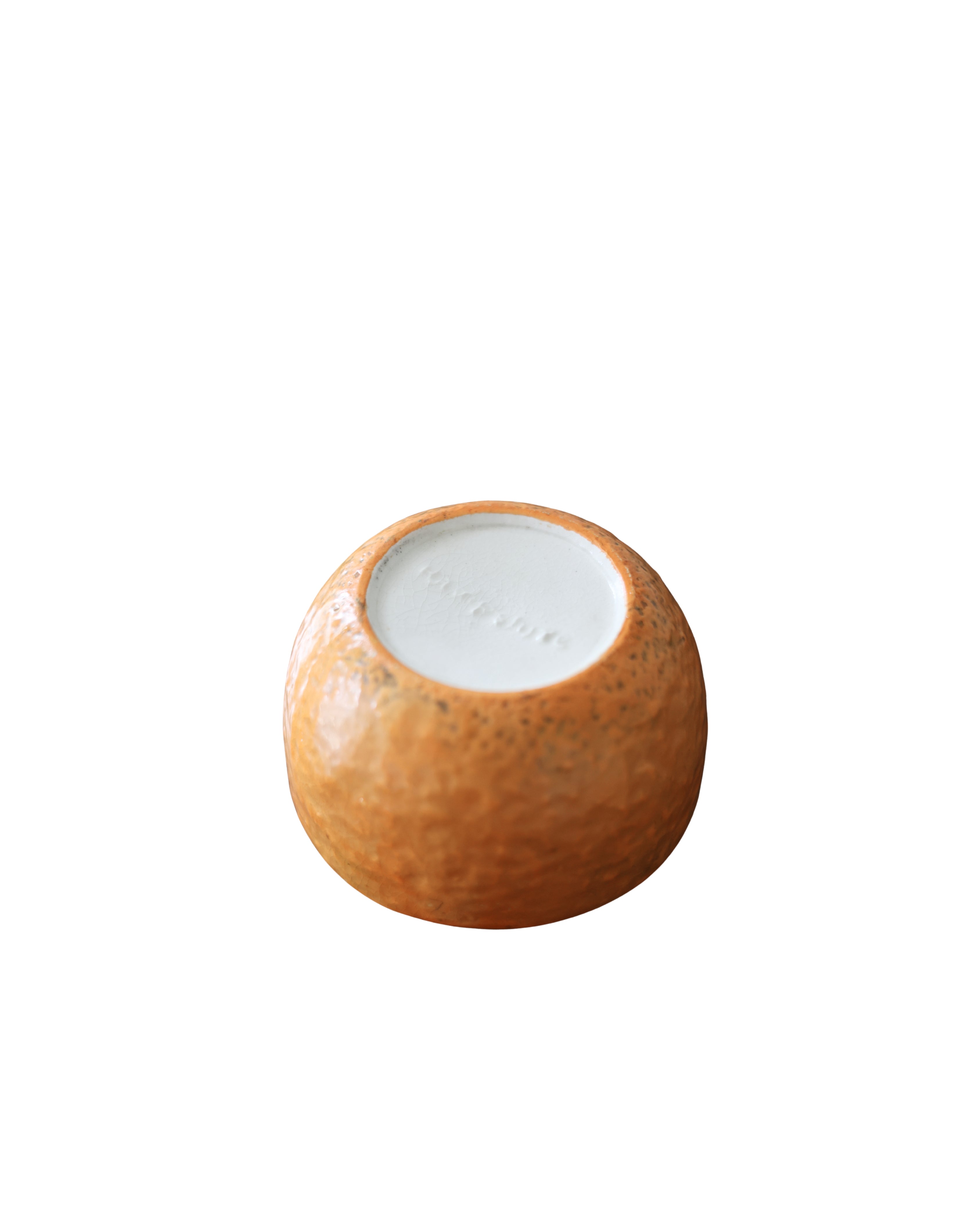 Hampshire Pottery Orange Marmalade Jar-4