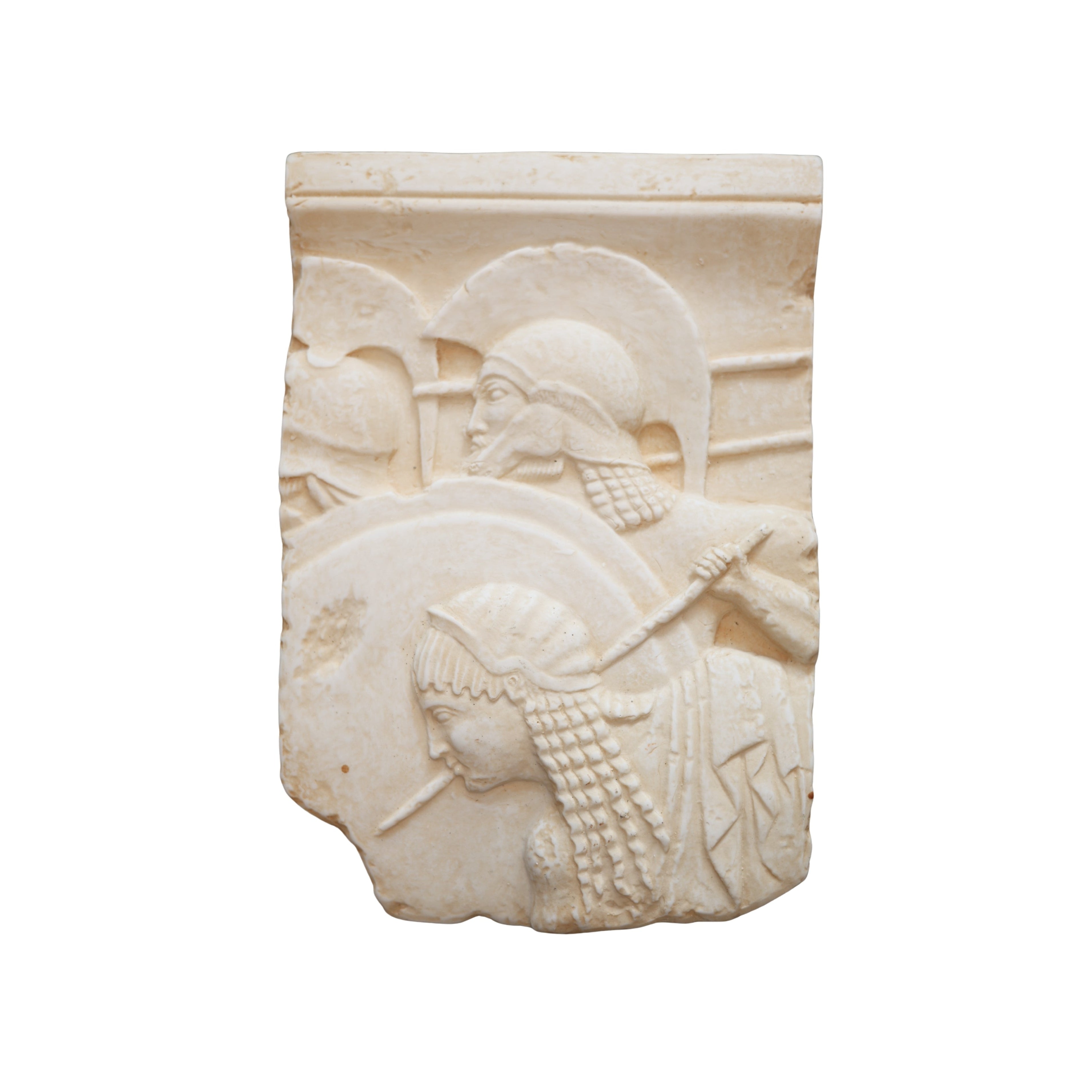 Greek Warriors Plaster Relief
