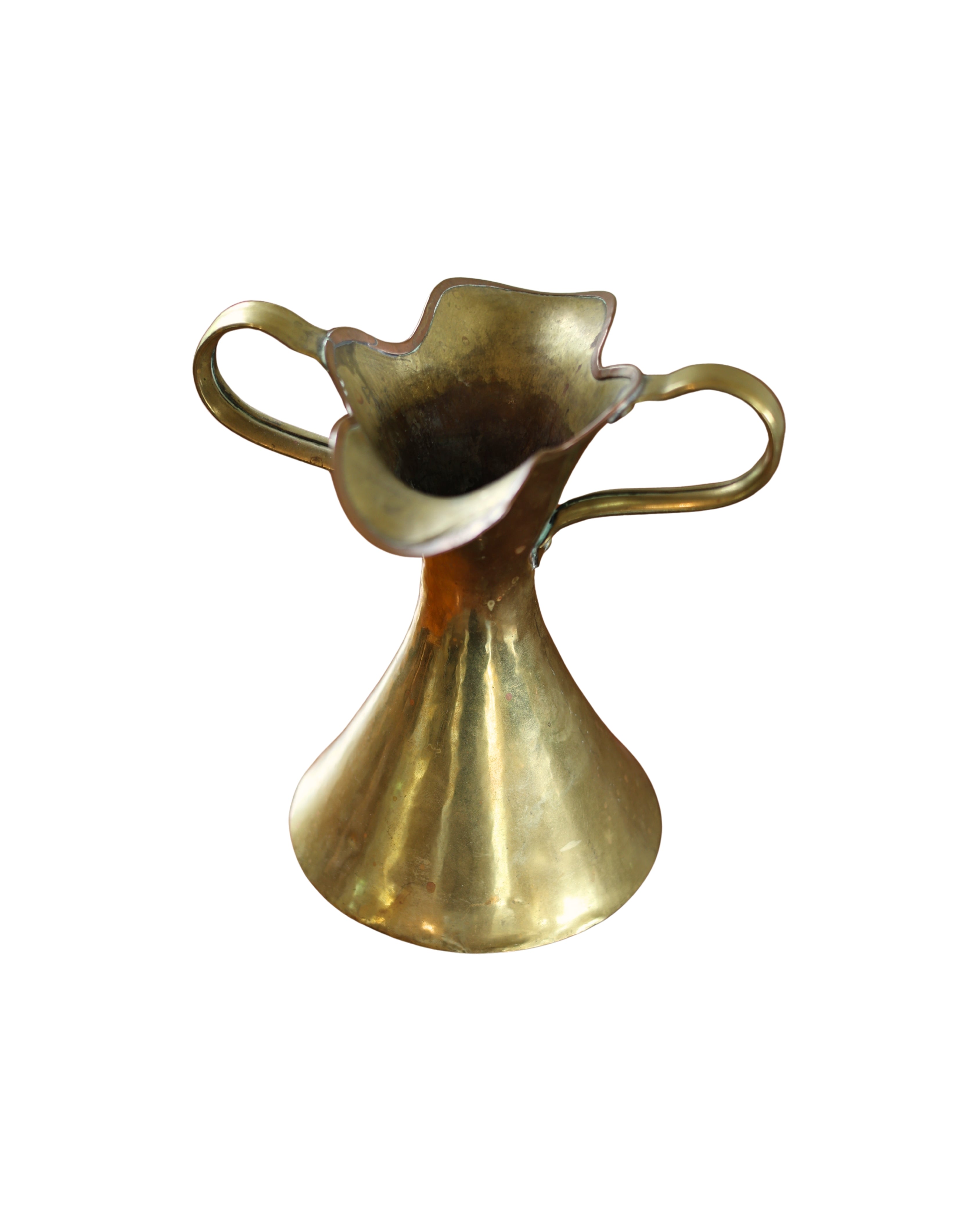 Art Nouveau Brass & Copper Vase-3