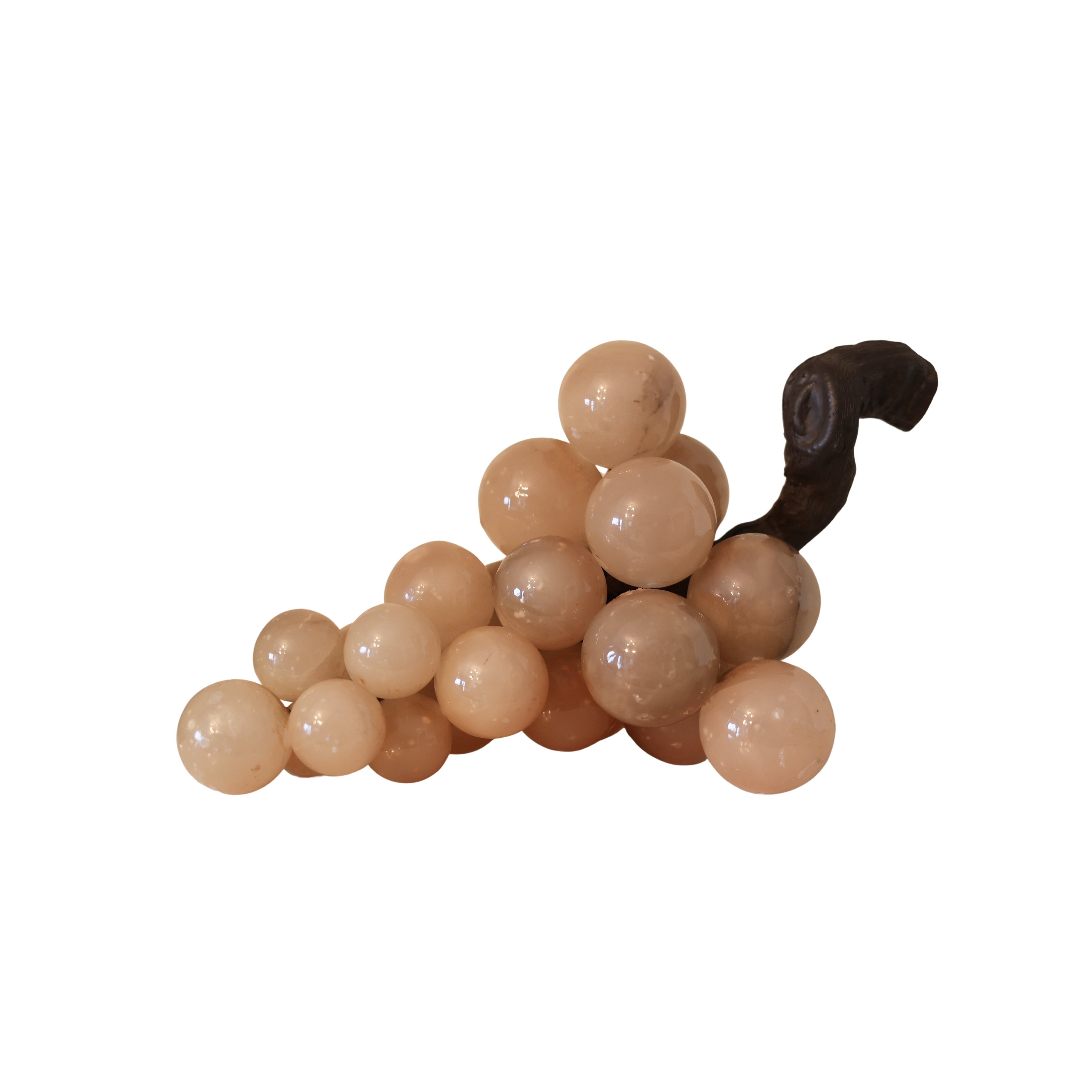 Sculptural Alabaster Grape Cluster