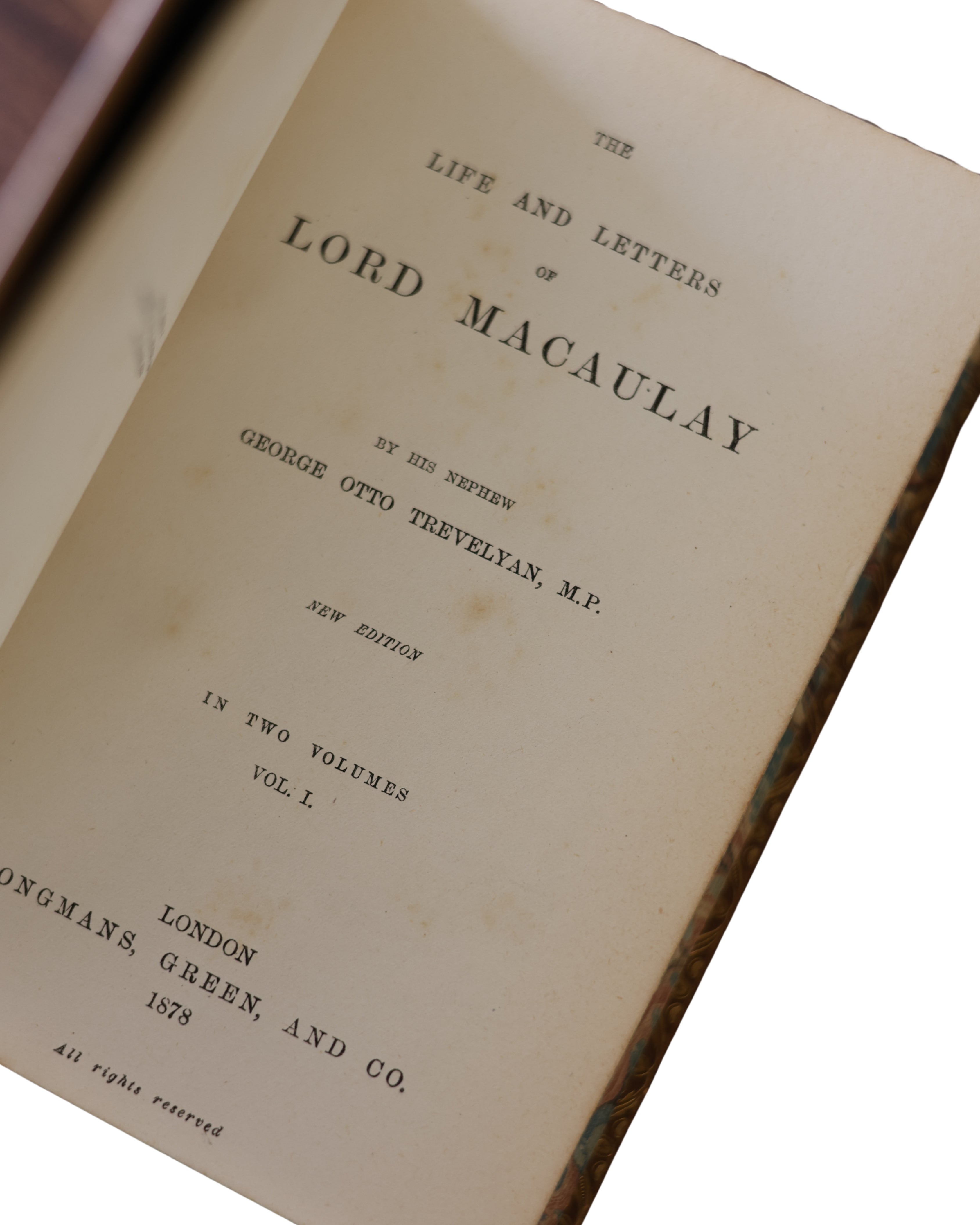 c. 1878 The Life and Letters of Lord Macaulay-3