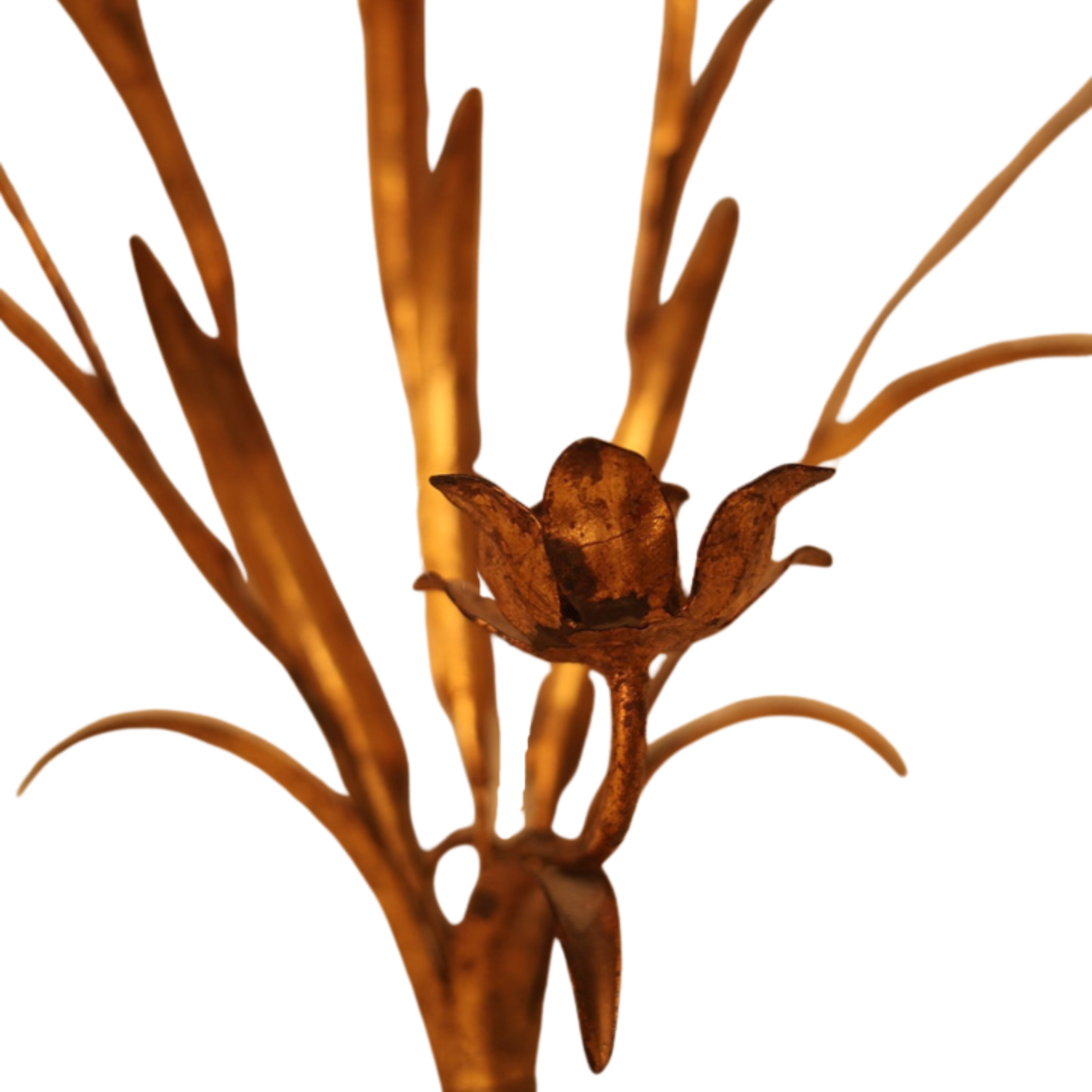 Gilt Wheat Tole Candle Sconce