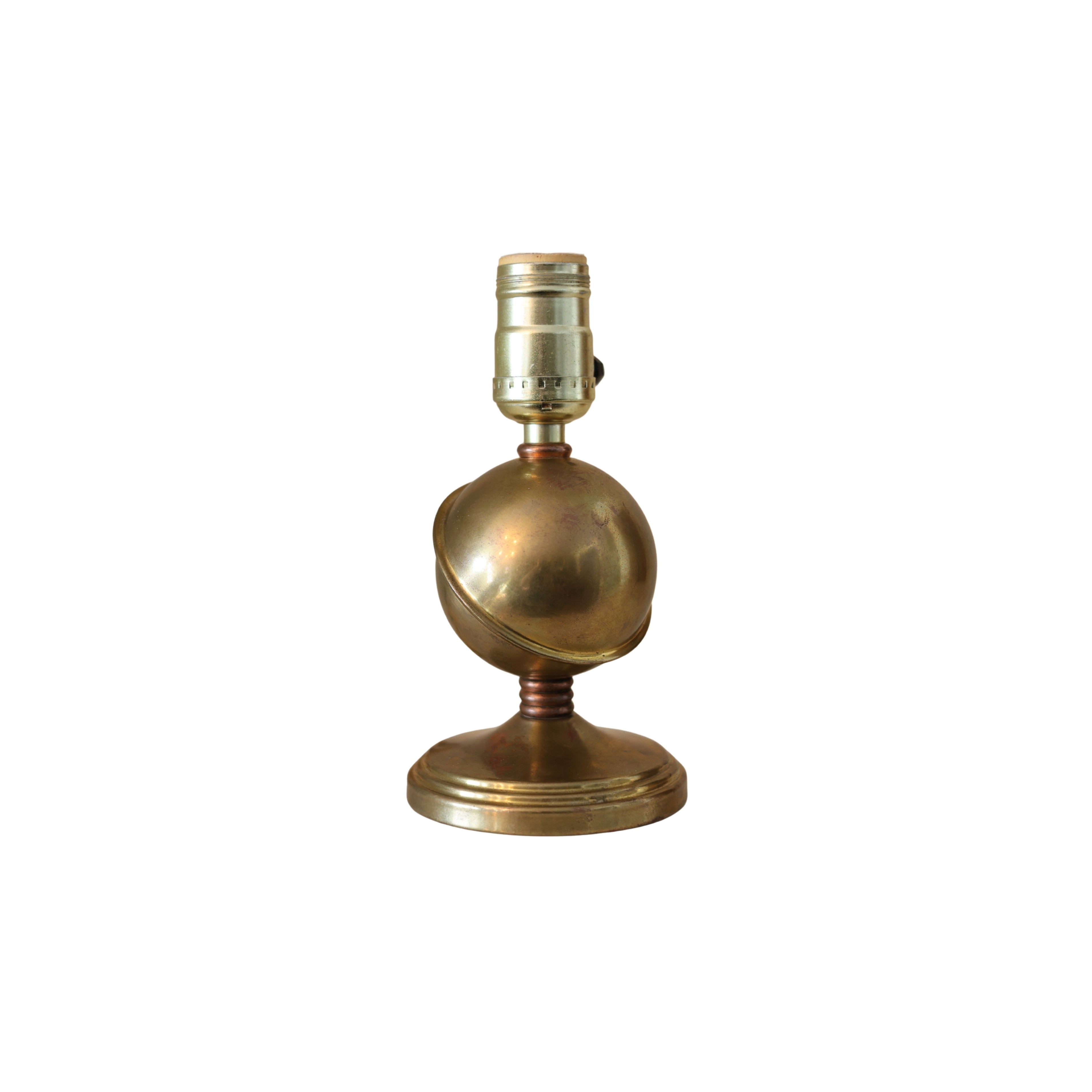 Petite Brass Saturn Lamp