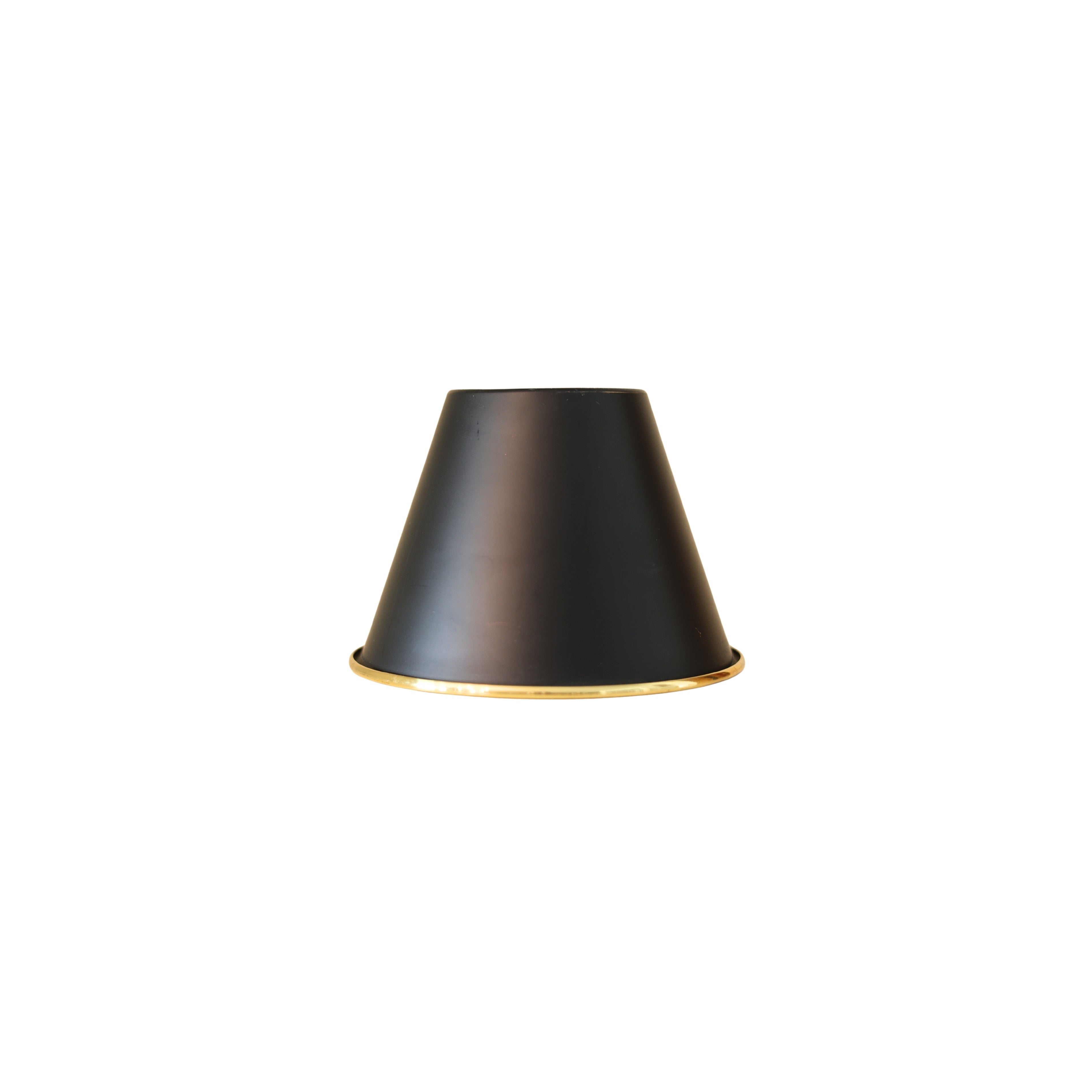 Black and Gold Tole Clip-On Lampshades