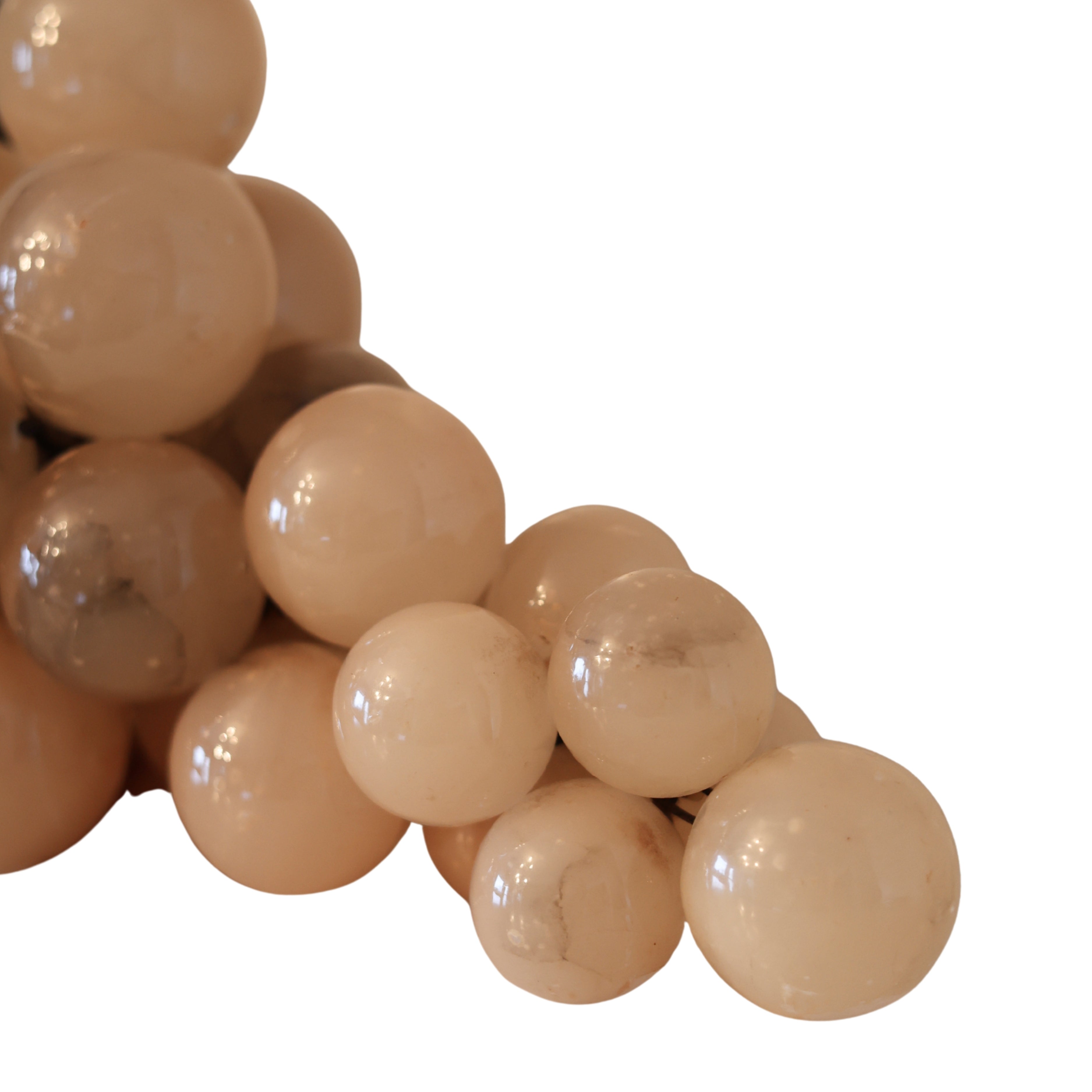 Sculptural Alabaster Grape Cluster