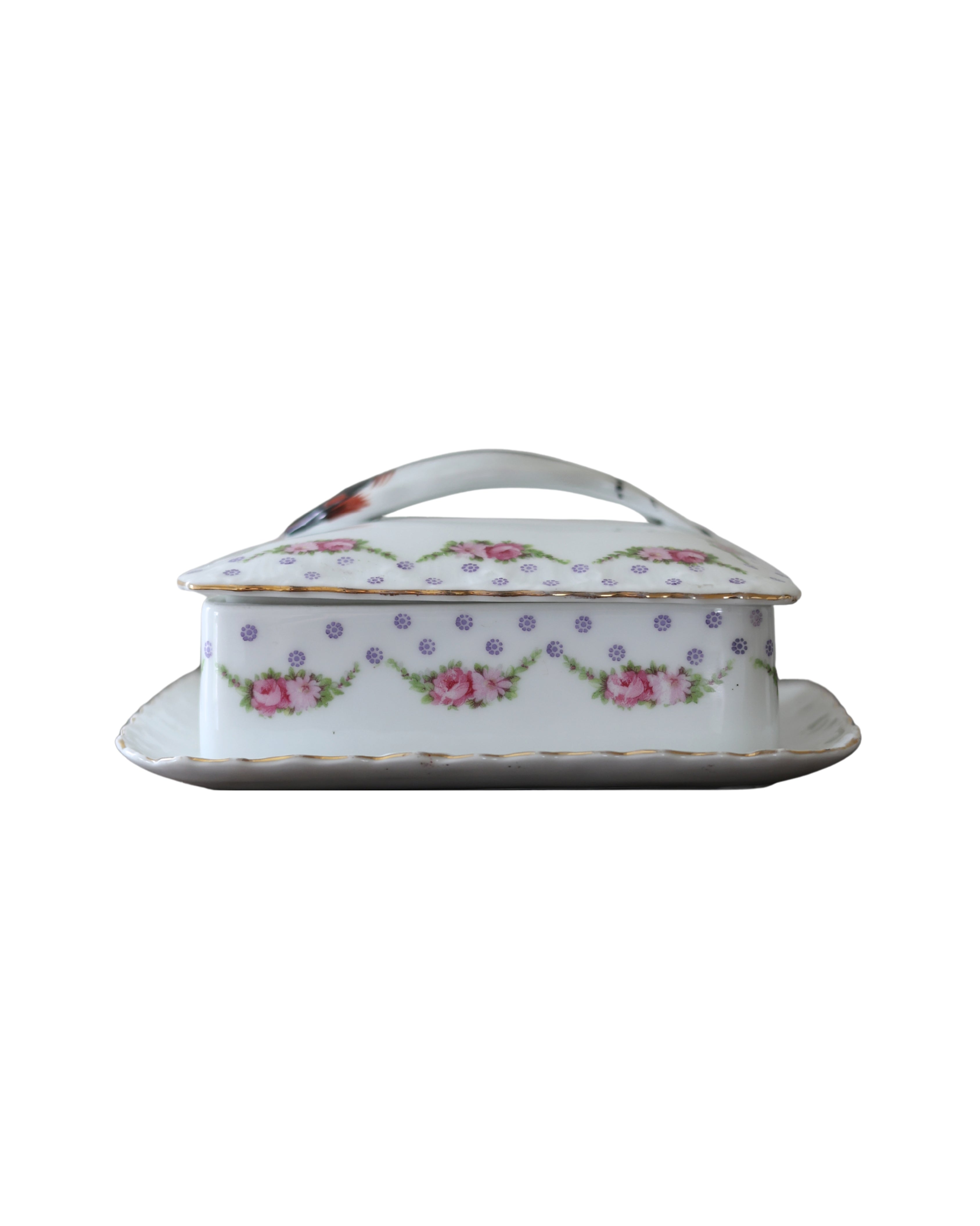 Floral Porcelain Sardine Dish-3