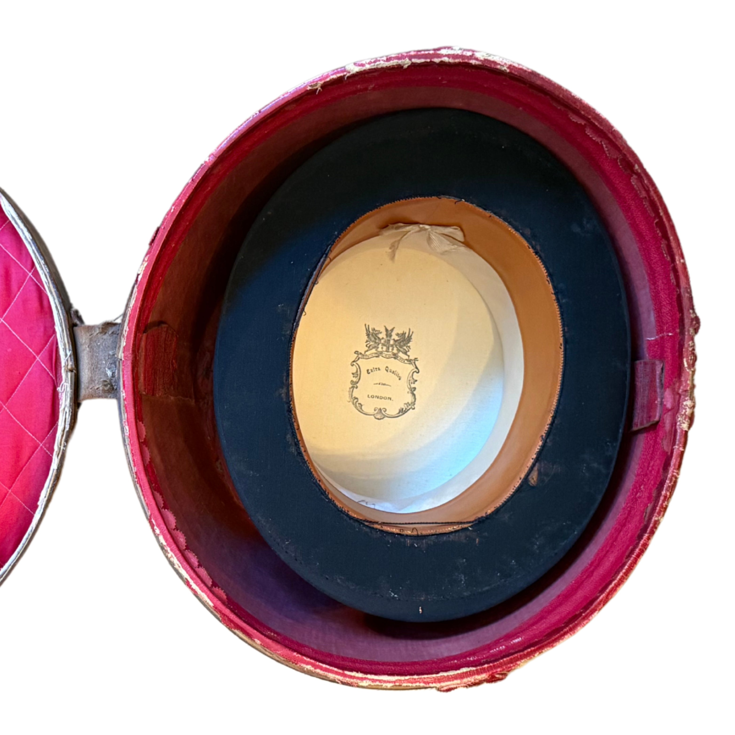 Leather Top Hat Traveling Case
