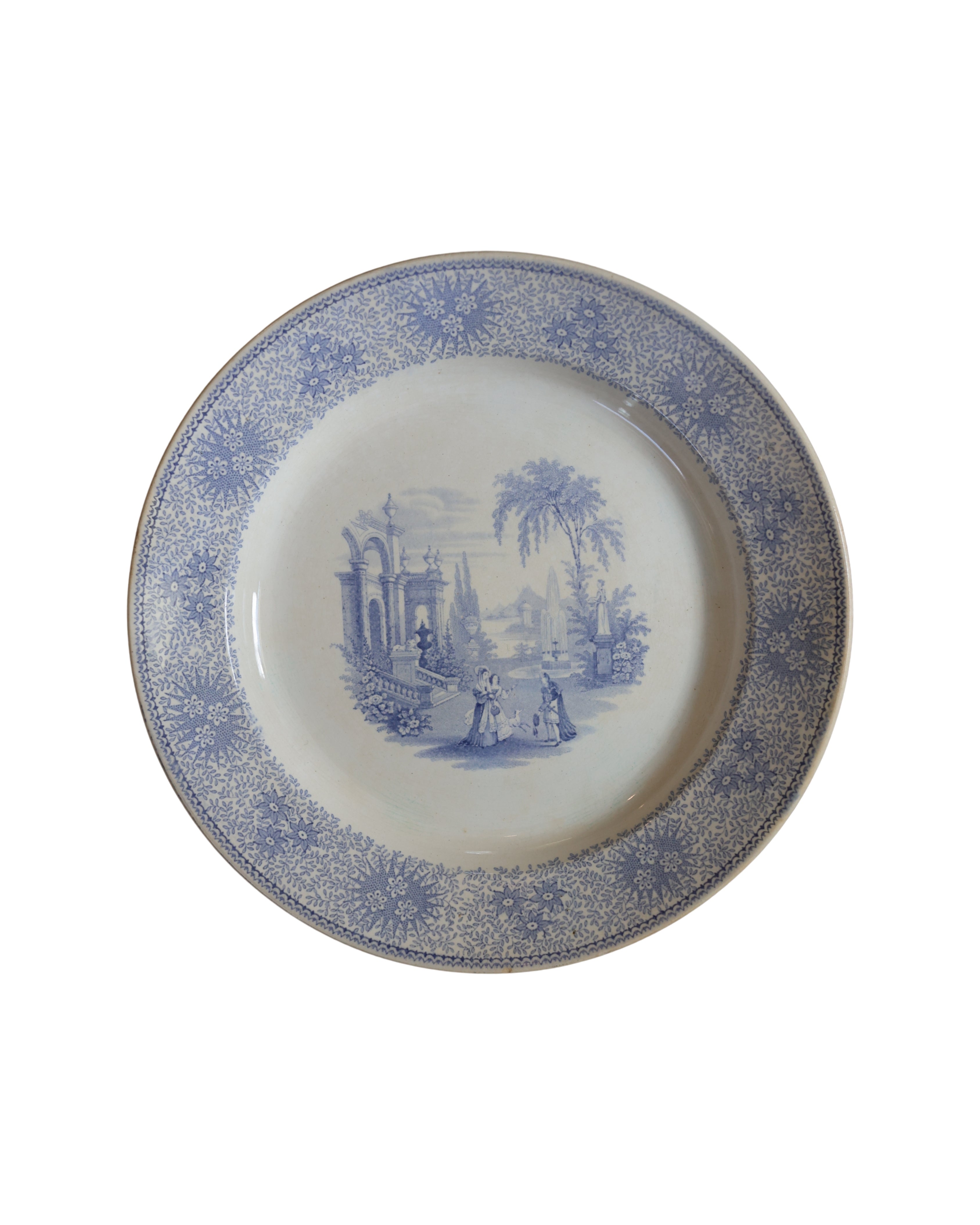 W. Adams & Sons "Isola Bella" Round Dinner Plate