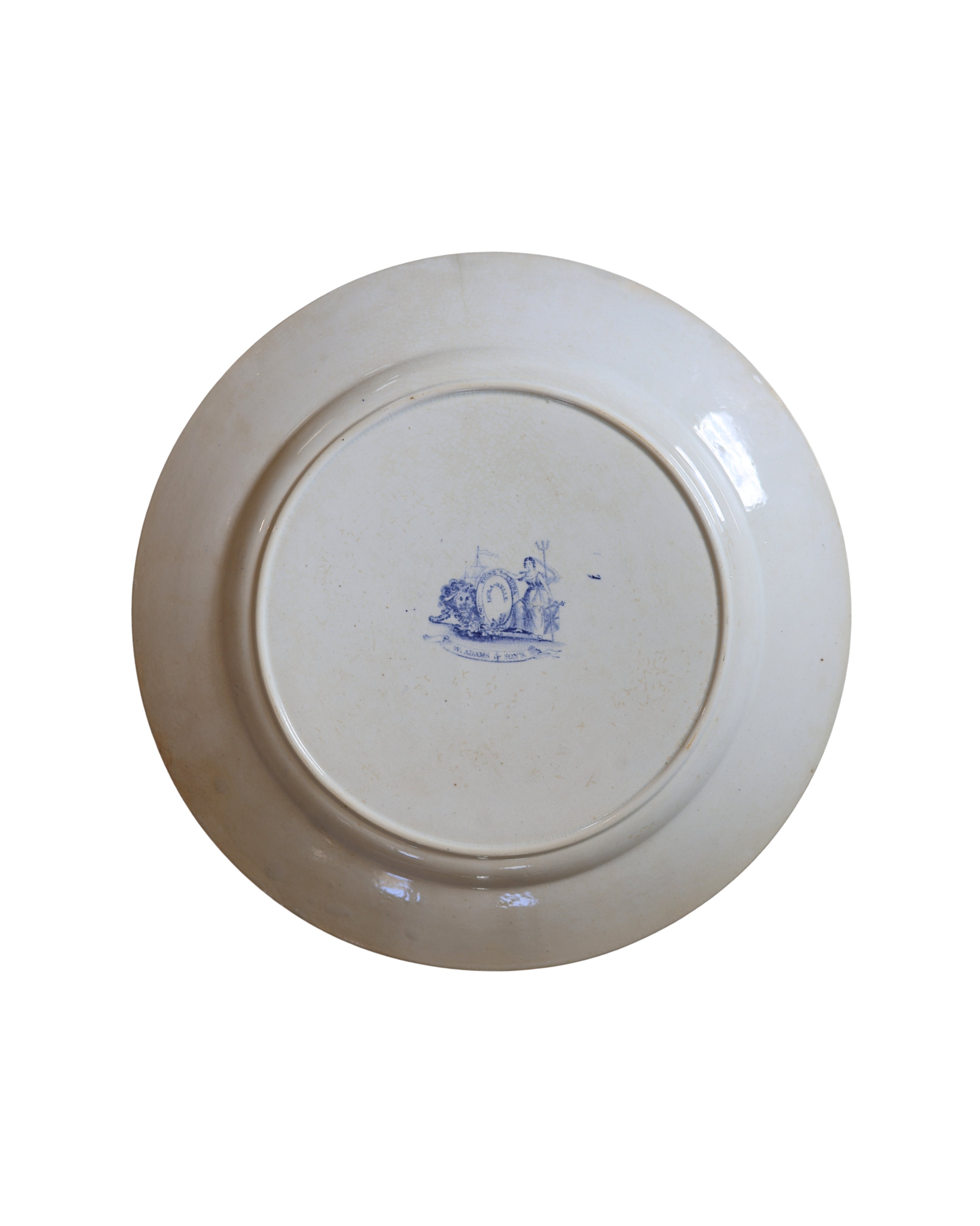 W. Adams & Sons "Isola Bella" Round Dinner Plate