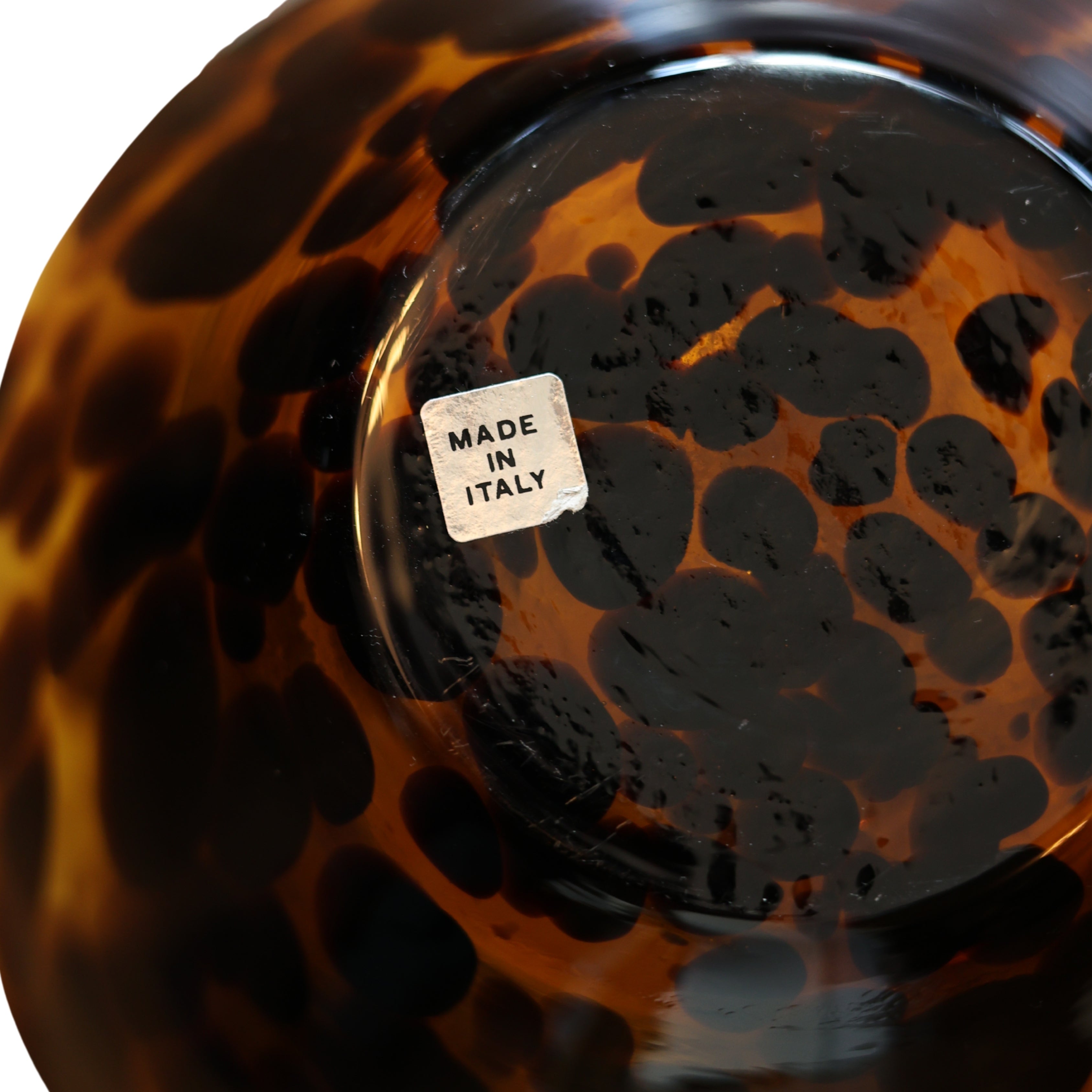 Murano “Maestri Vetrai” Tortoiseshell Art Glass Vase