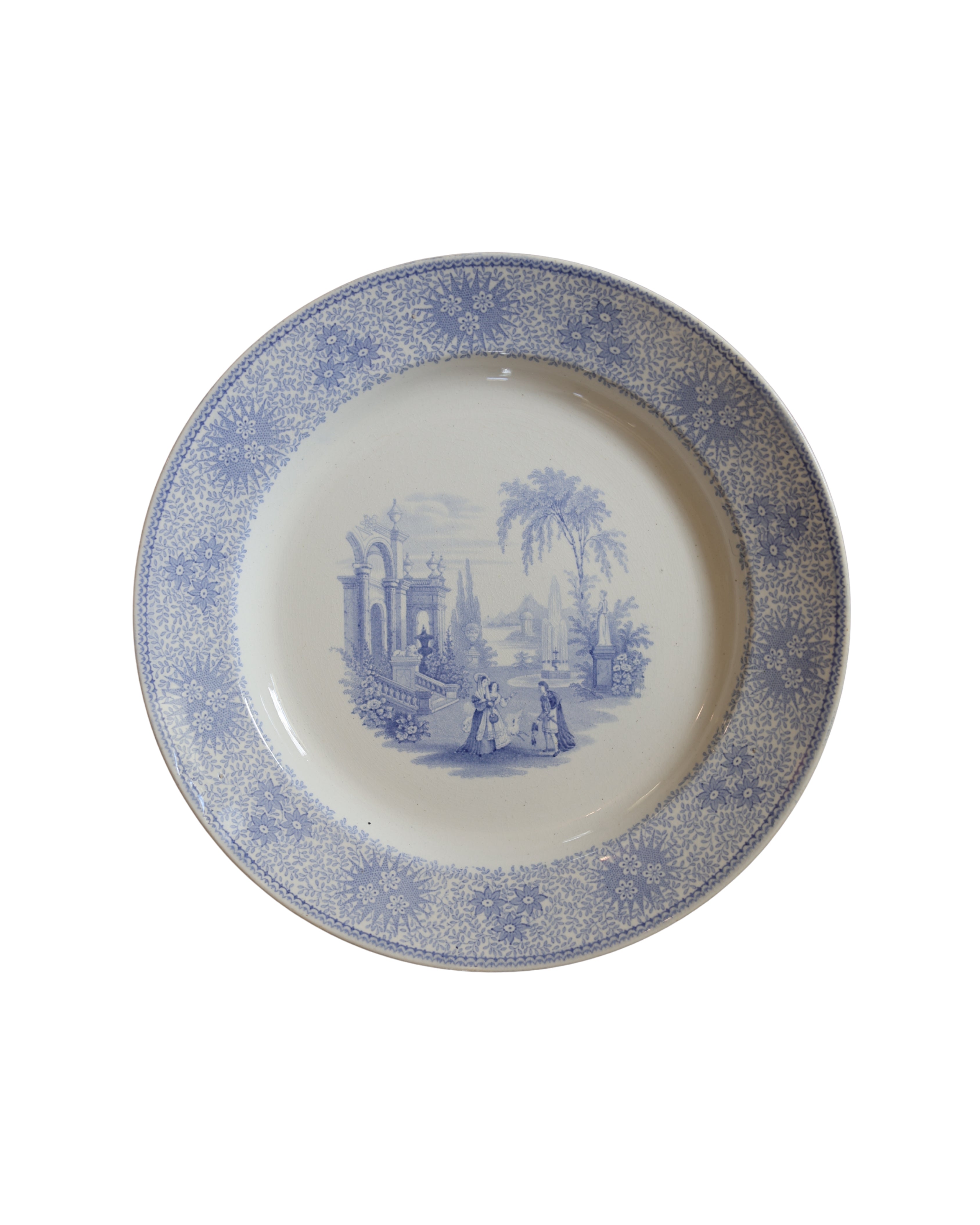 W. Adams & Sons "Isola Bella" Round Dinner Plate-4