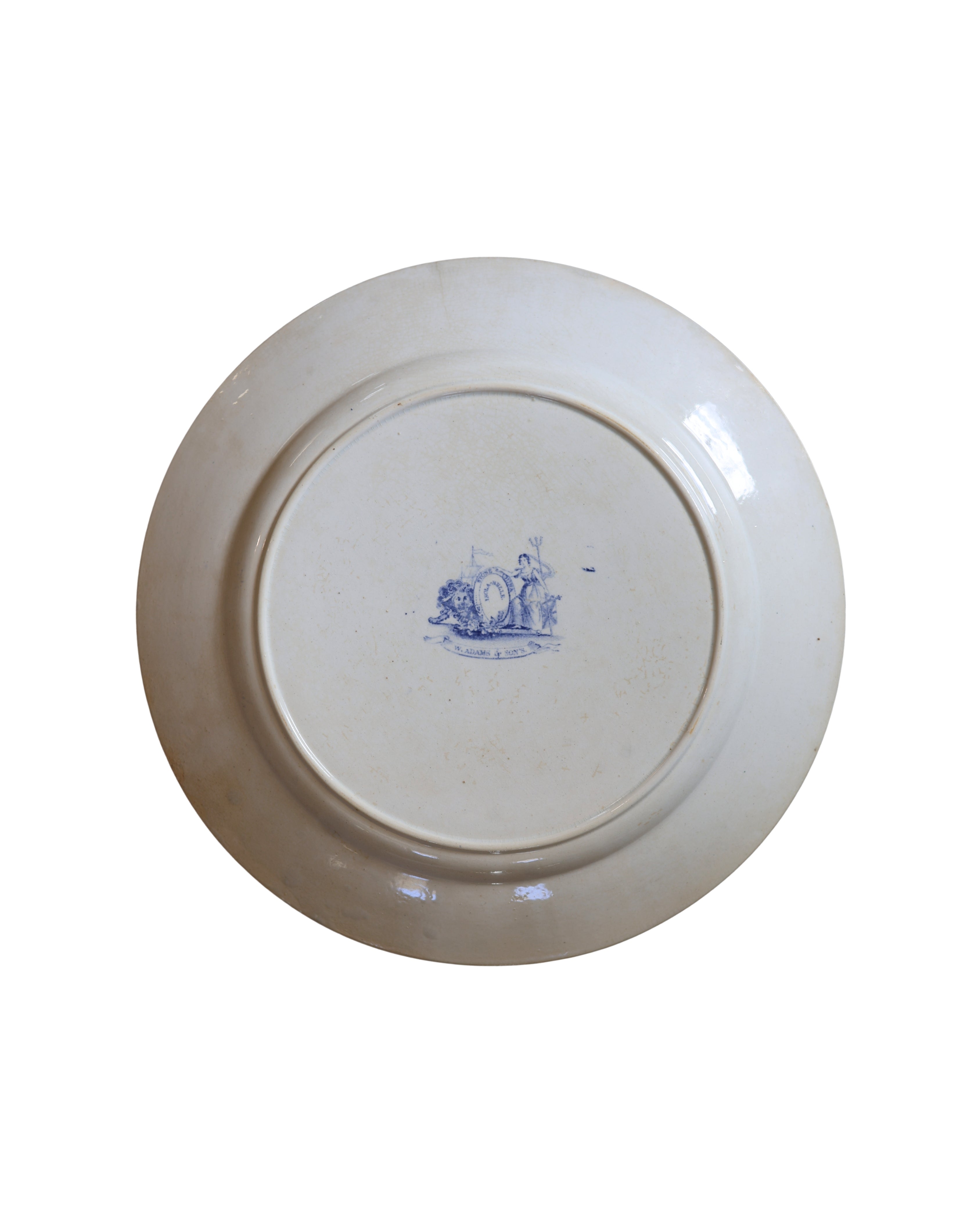W. Adams & Sons "Isola Bella" Round Dinner Plate-5
