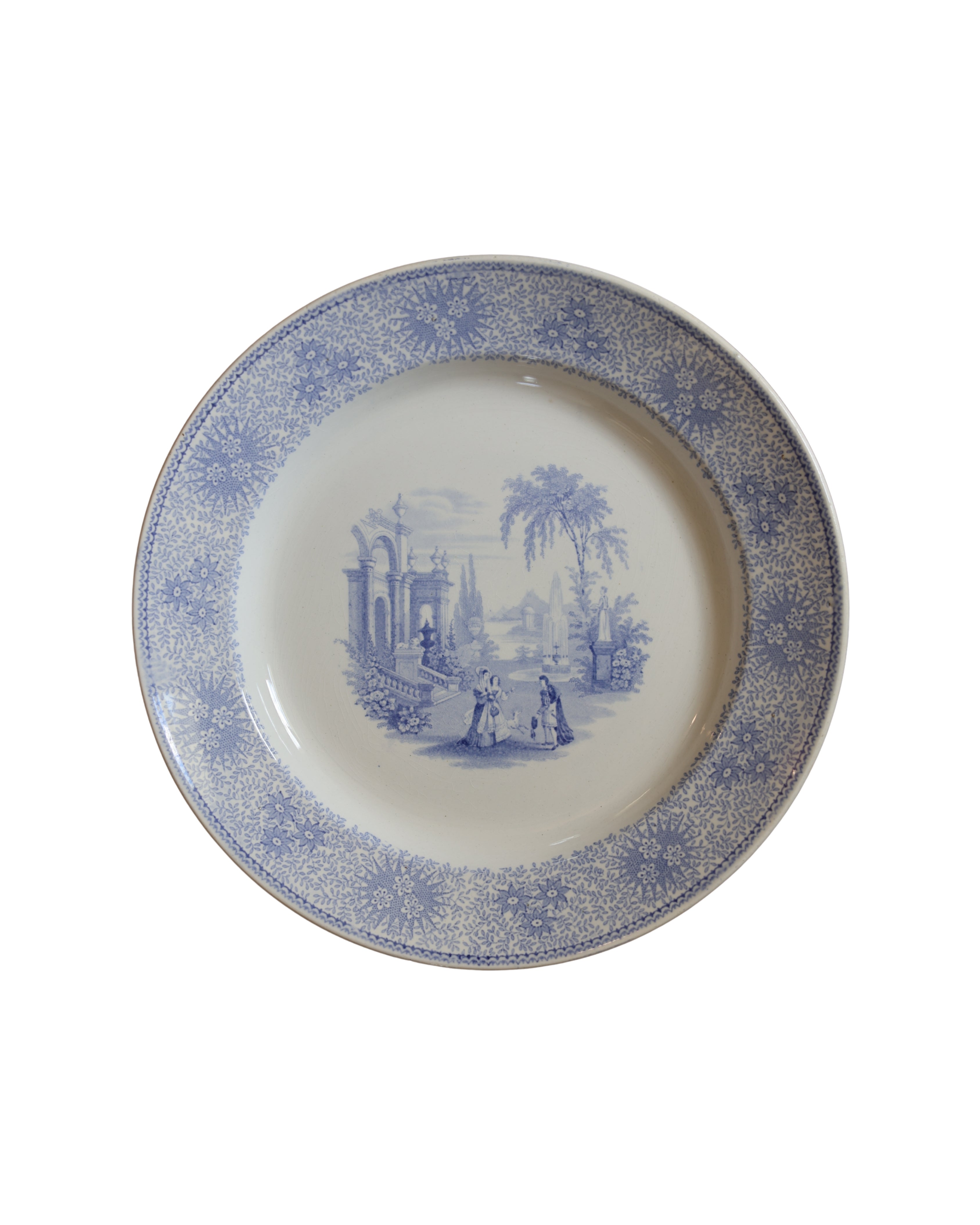 W. Adams & Sons "Isola Bella" Round Dinner Plate-6
