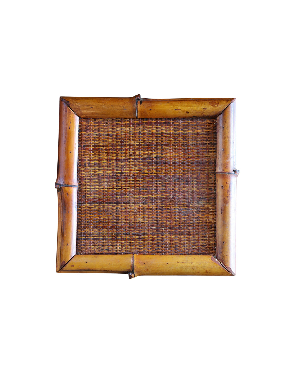 Bamboo & Woven Rattan Three-Drawer Chest-3