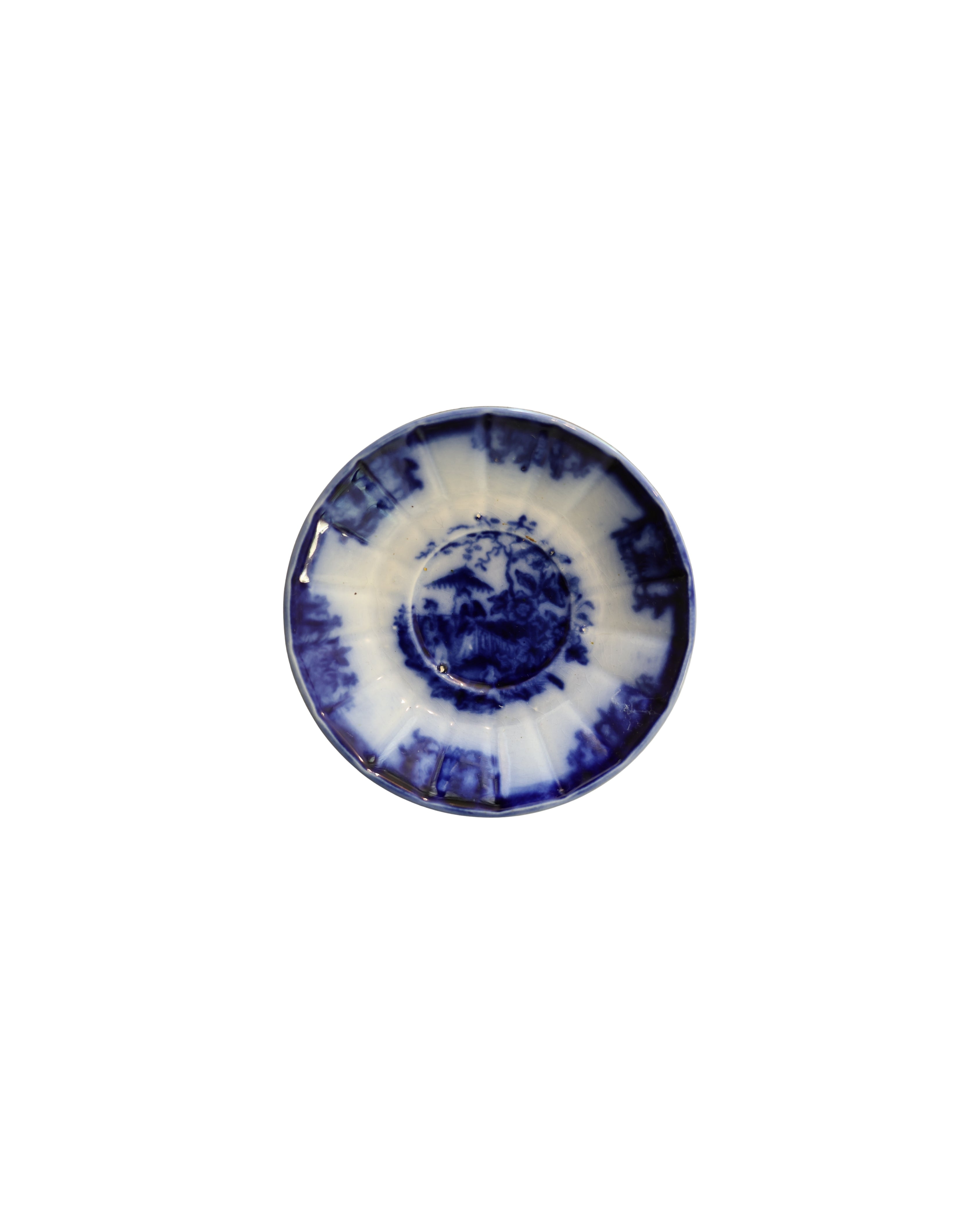 Davenport "Amoy" Flow Blue Saucers-1