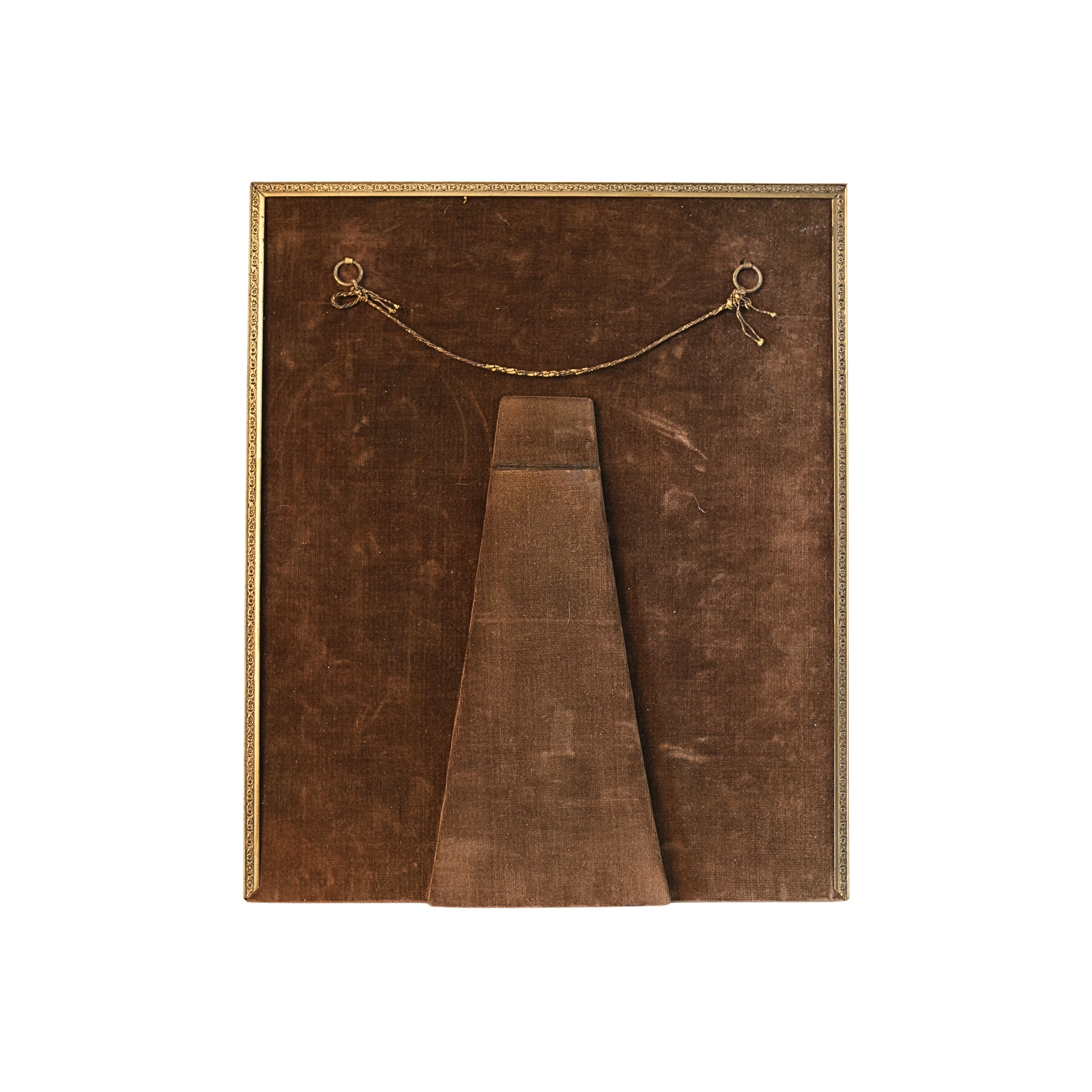 Fabric Lined Framed Intaglio Display