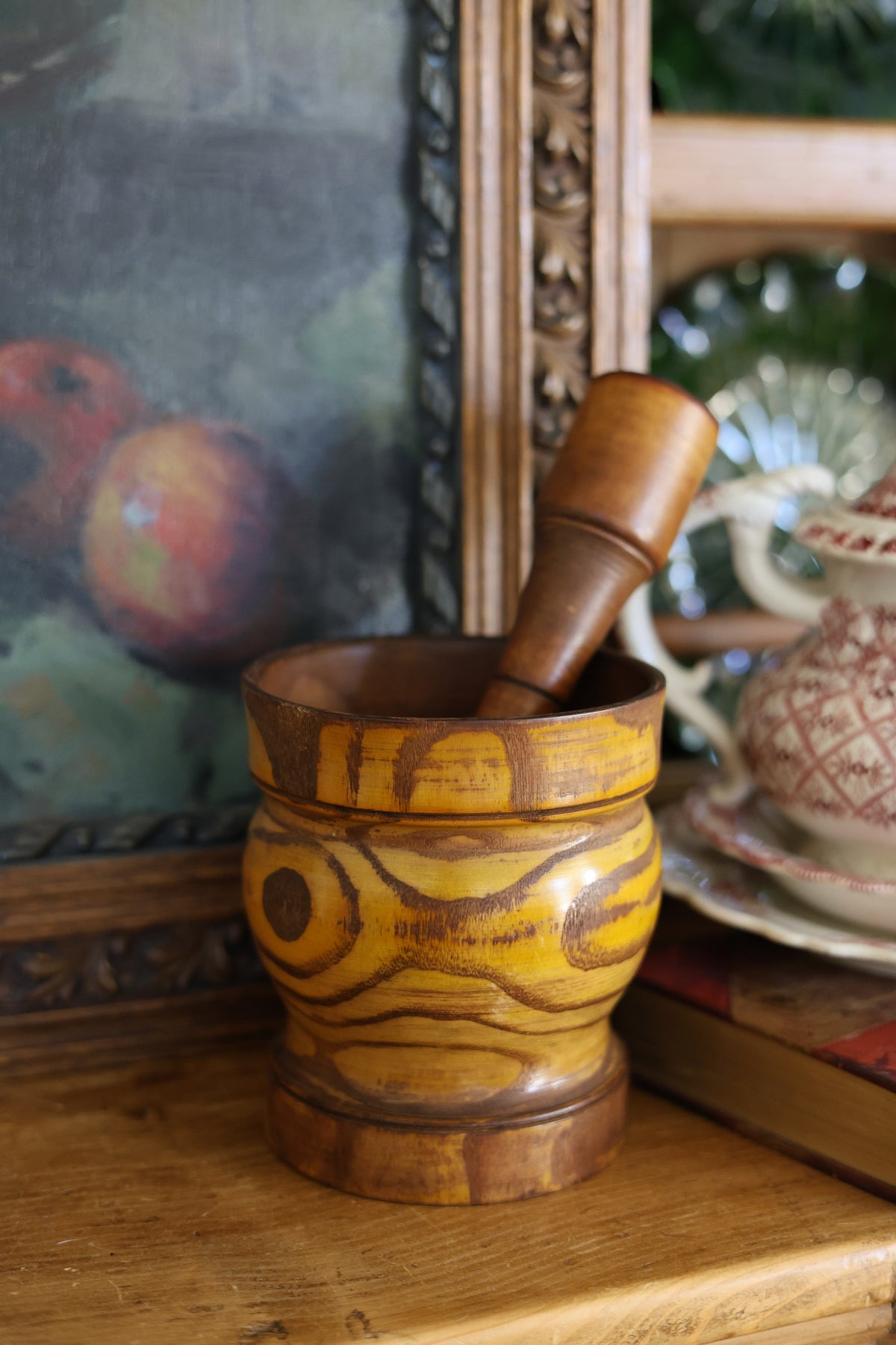Exotic Hardwood Mortar & Pestle-1