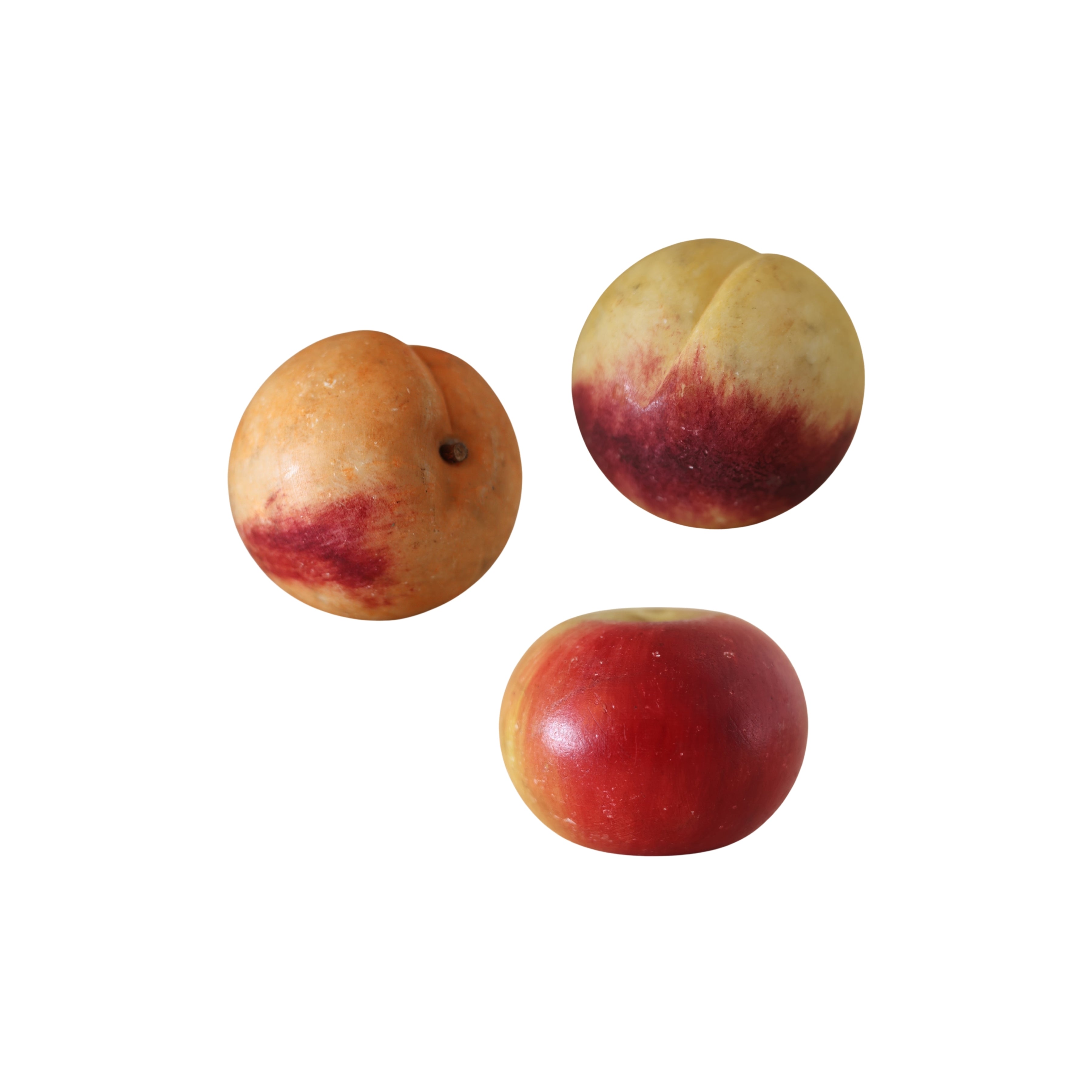 Italian Alabaster Fruit — Peaches & Apple