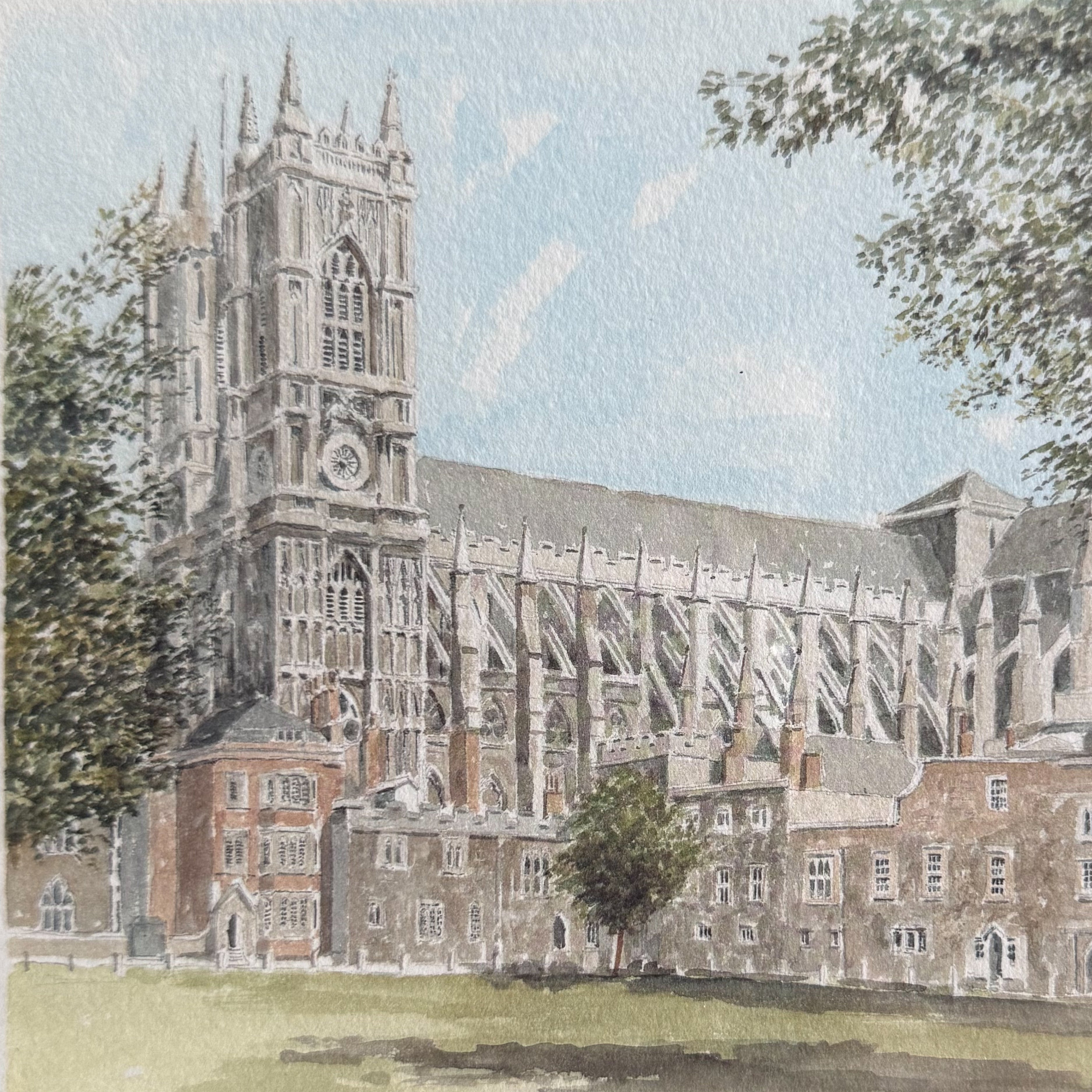 Westminster Abbey Lithograph