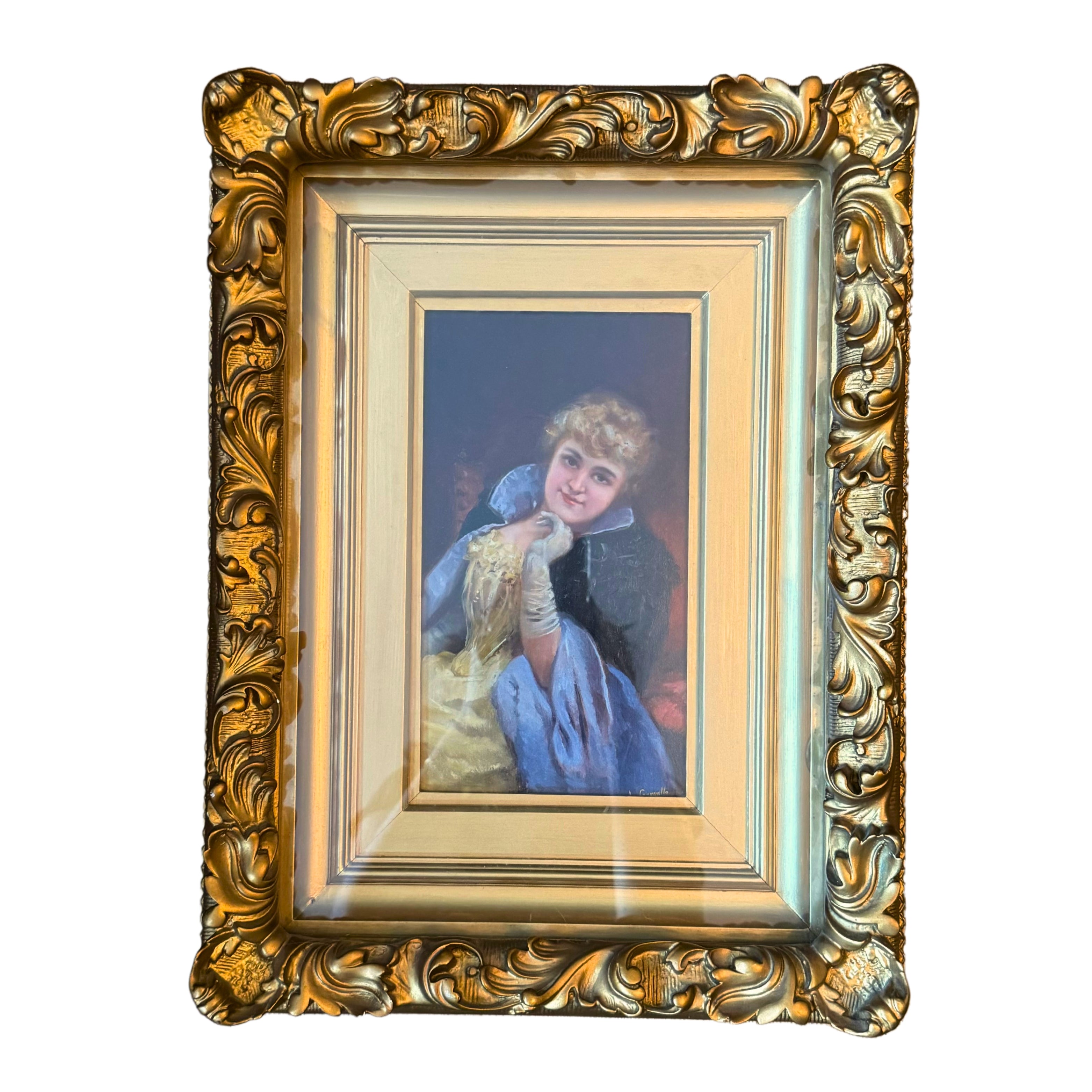 Victorian Female Portrait Painting