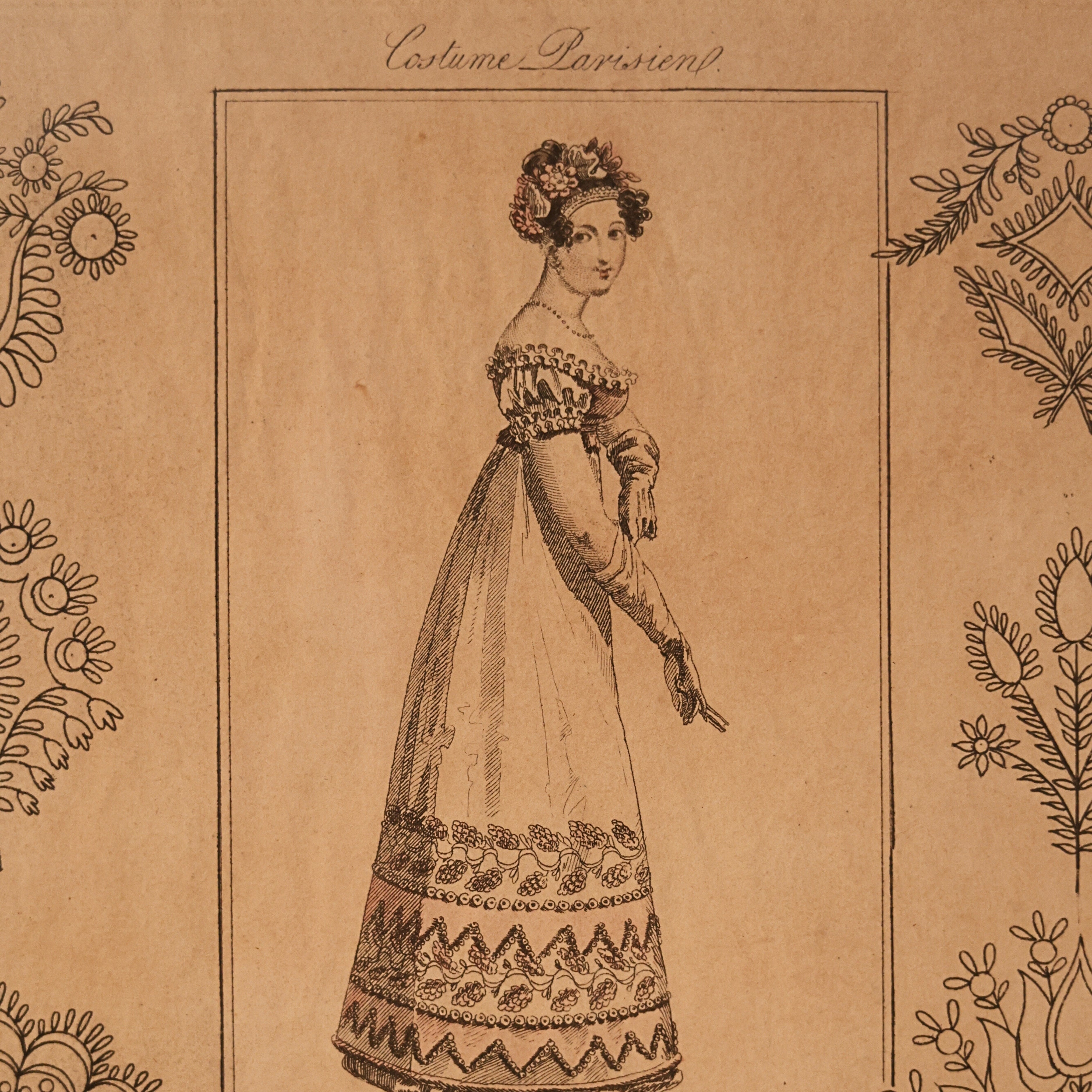 “Costume Parisien” French Fashion Engraving