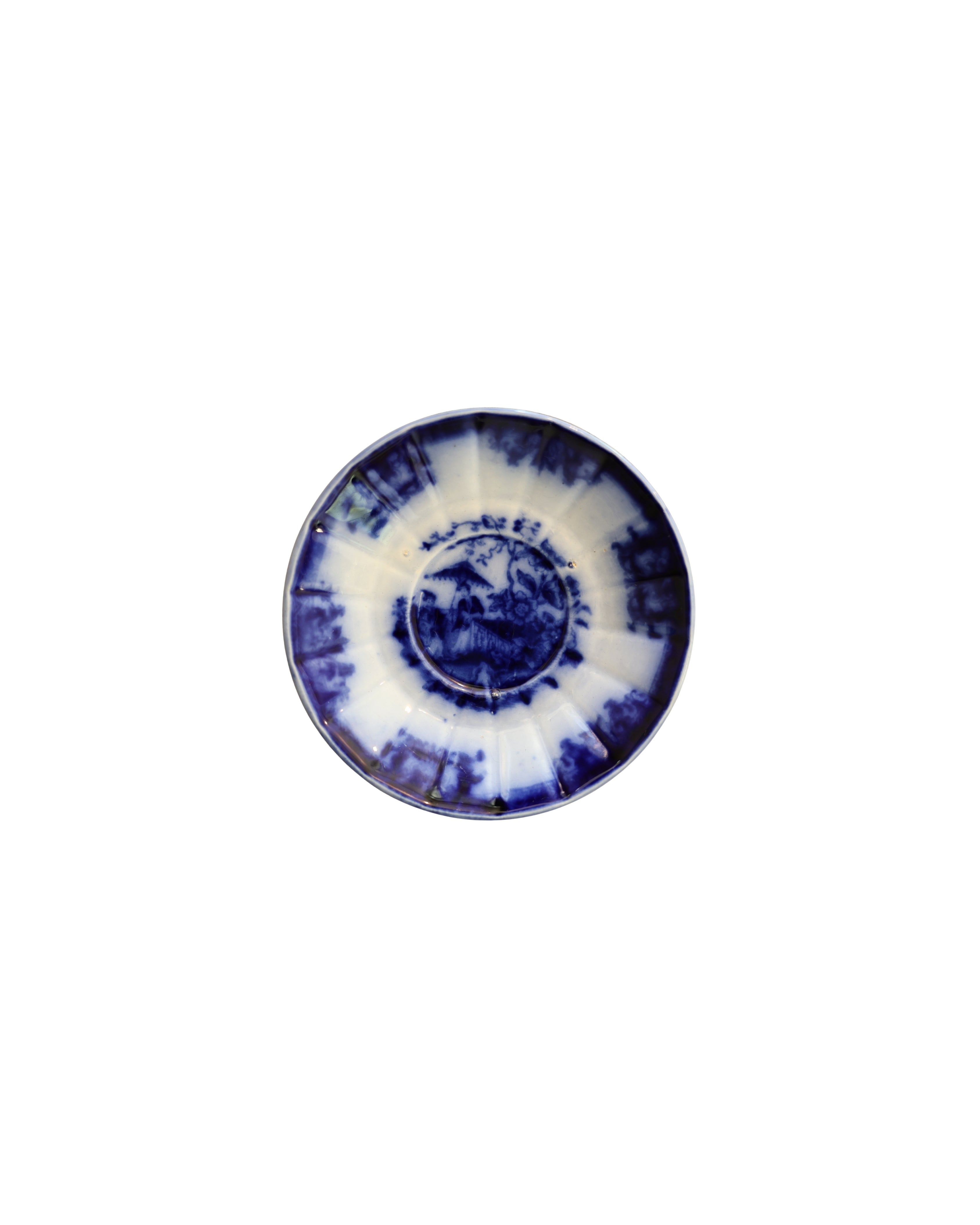Davenport "Amoy" Flow Blue Saucers-3