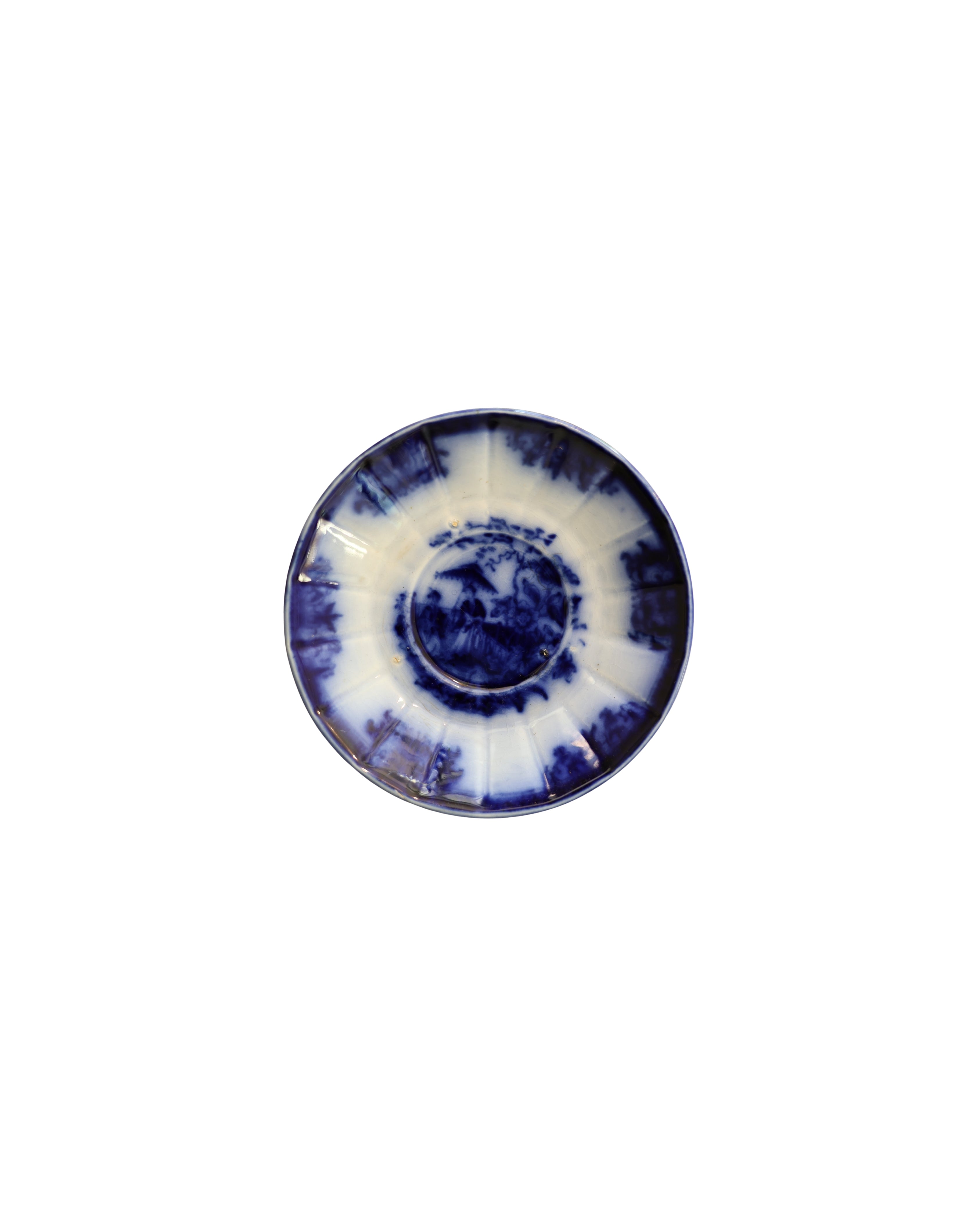 Davenport "Amoy" Flow Blue Saucers-5