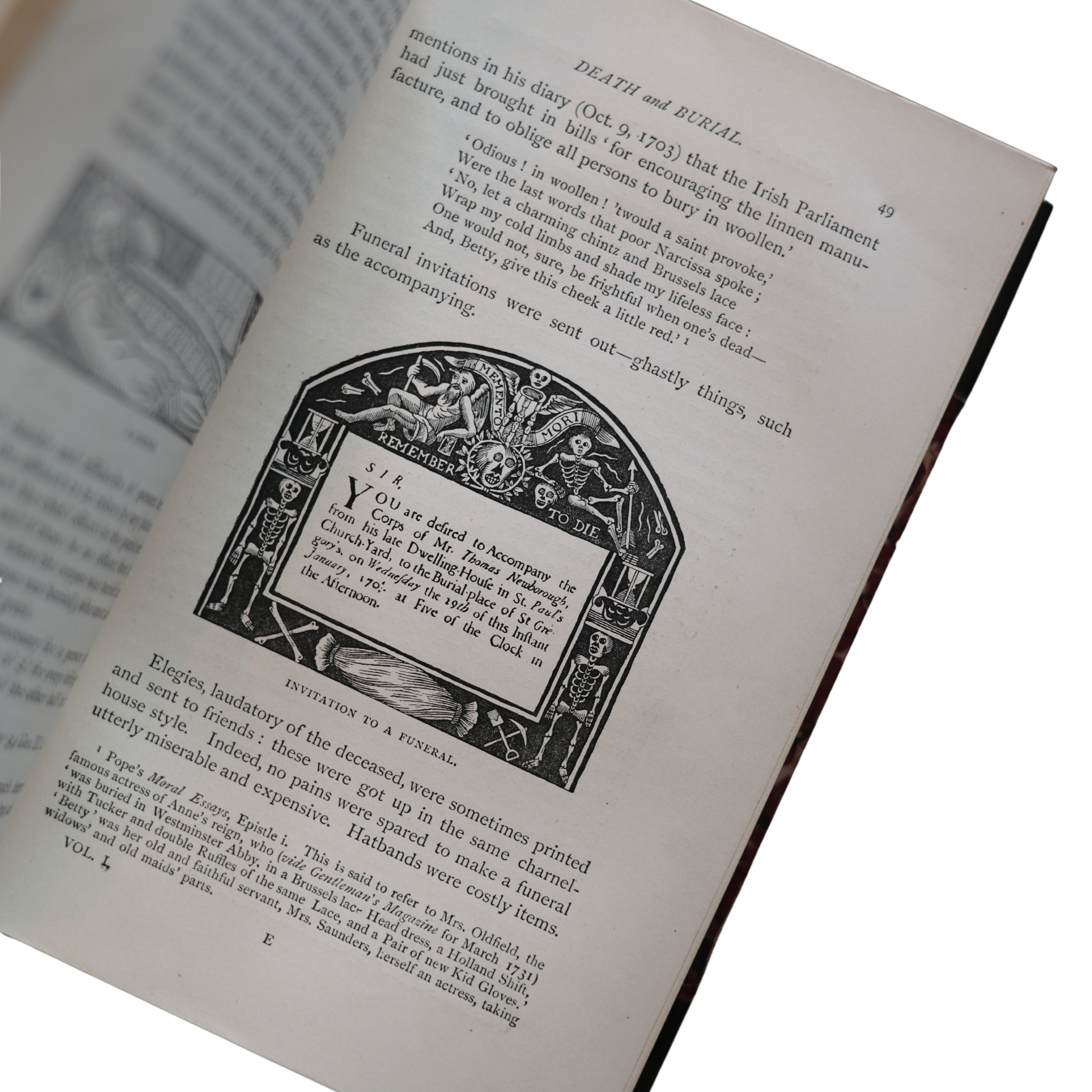 “Social Life in the Reign of Queen Anne” Two-Volume Set by John Ashton (1882)