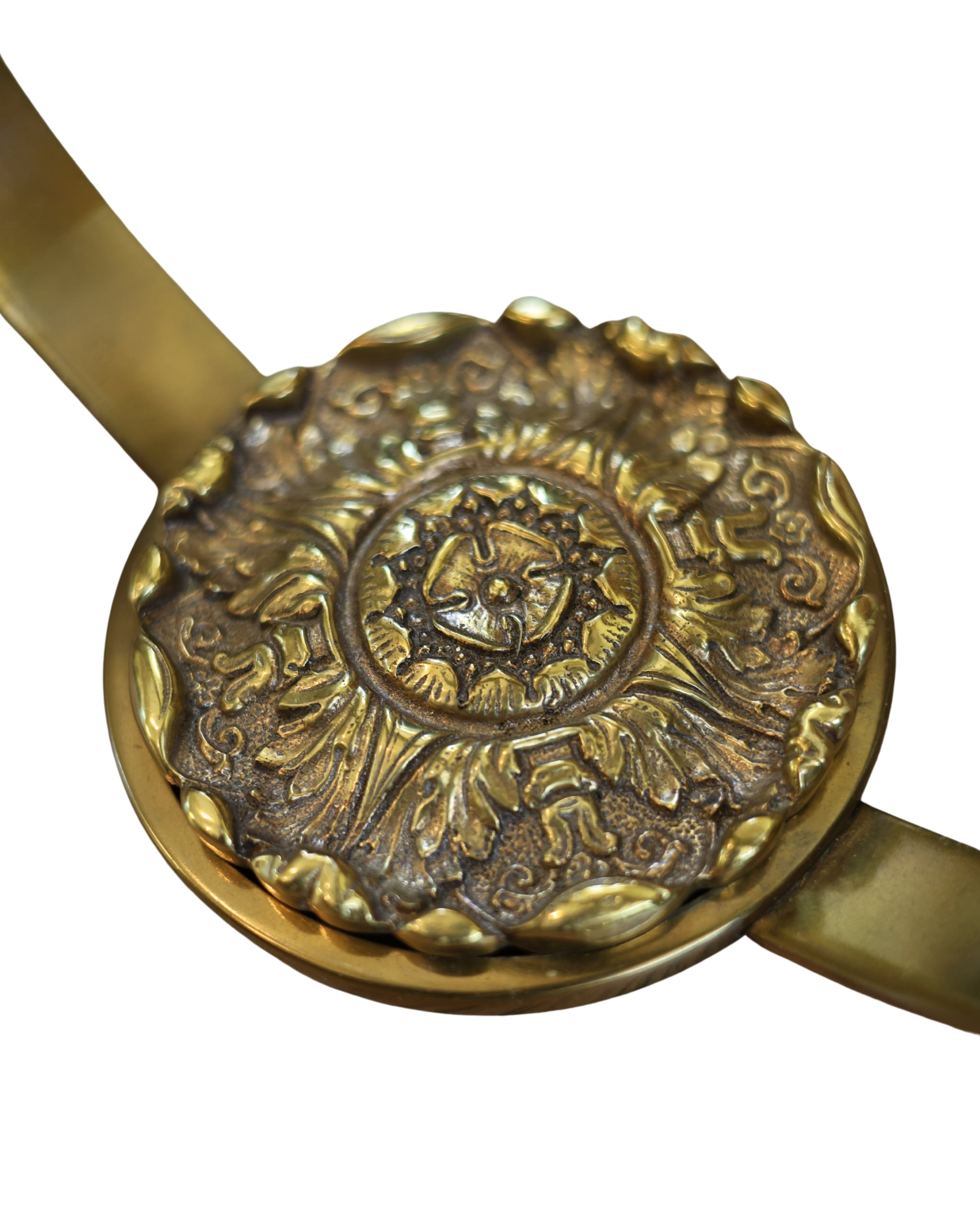 Empire Bronze Three-Light Ring Sconces