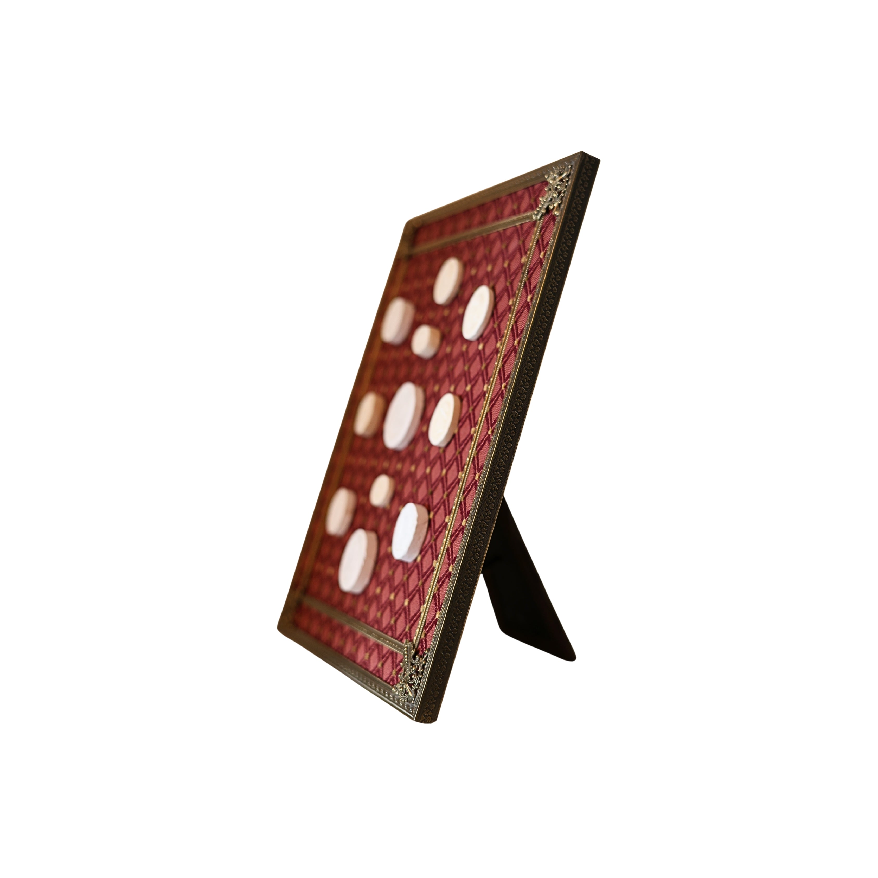 Fabric Lined Framed Intaglio Display