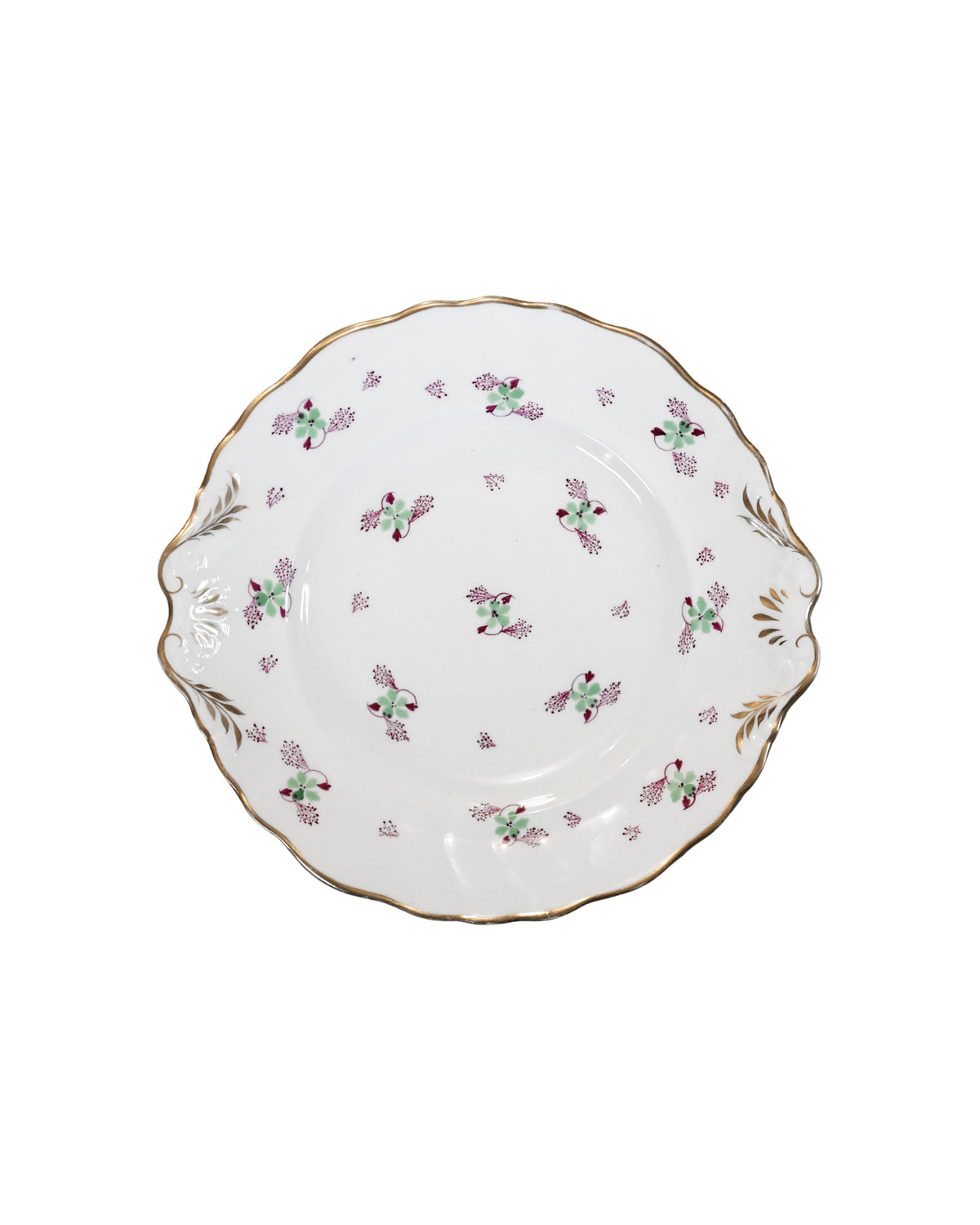 Soft-Paste Porcelain Clover & Floral Sprig Plates, c. 1835–1850-3