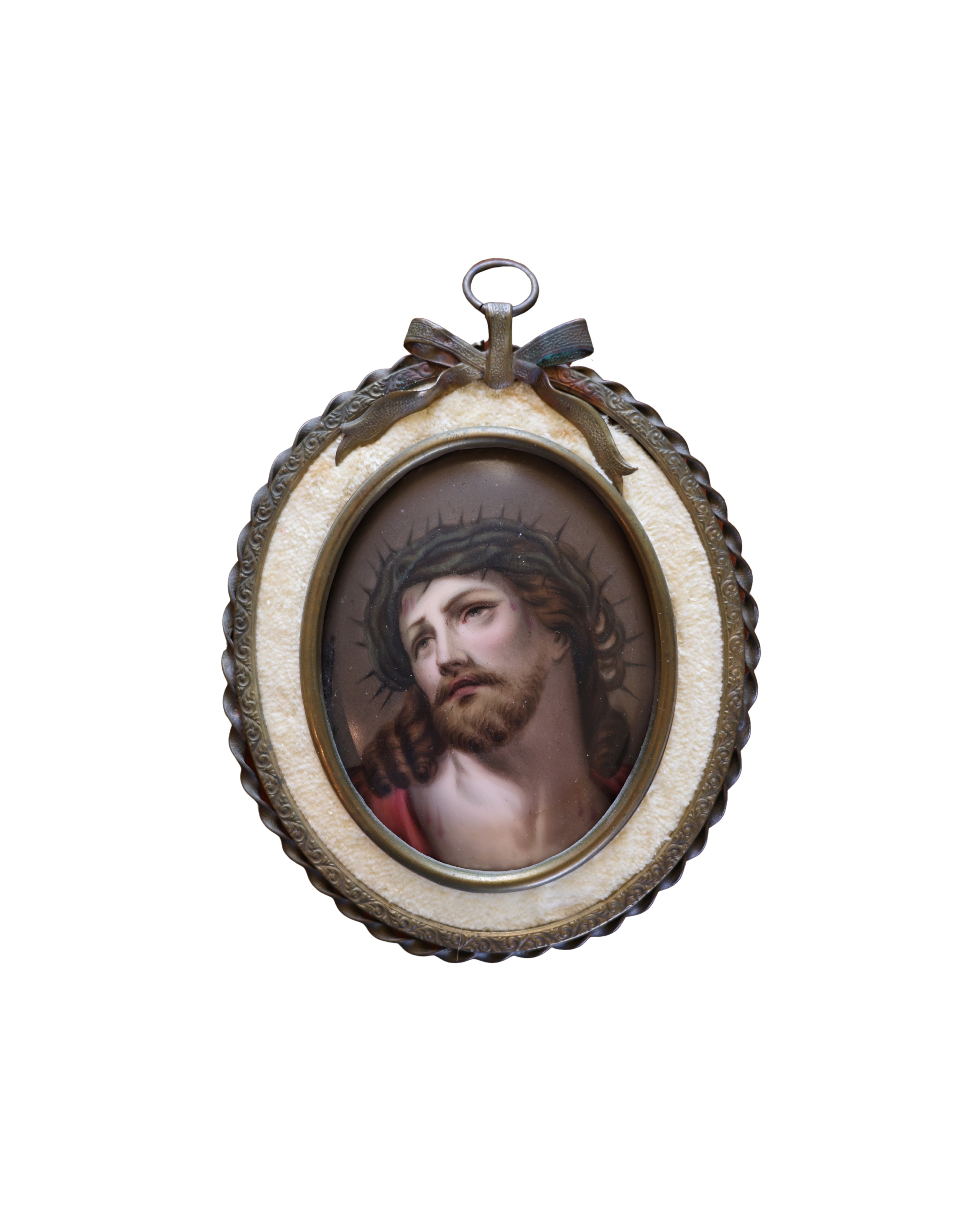 Porcelain Painting of Christ with the Crown of Thorns