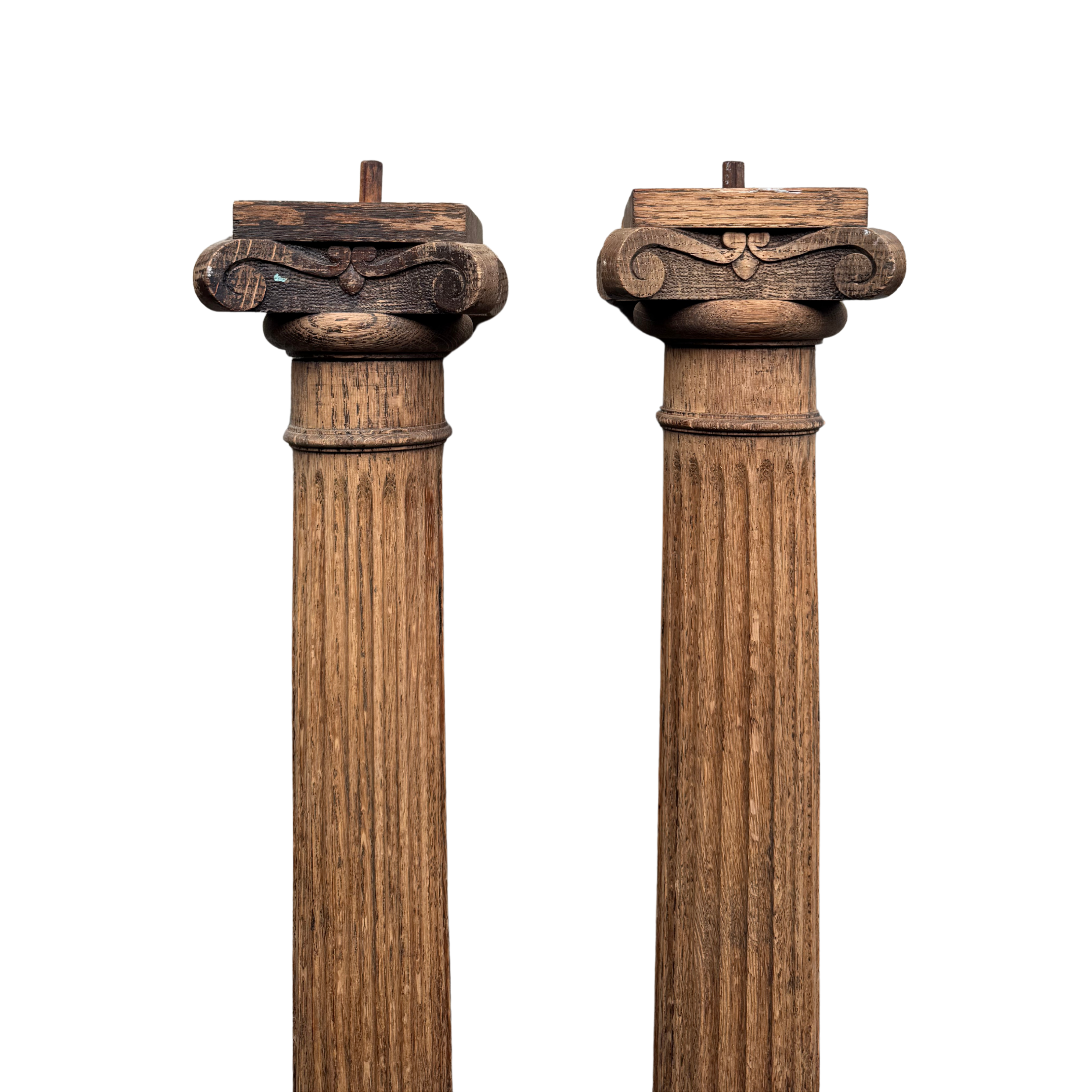 Architectural Mantle Columns, Oak