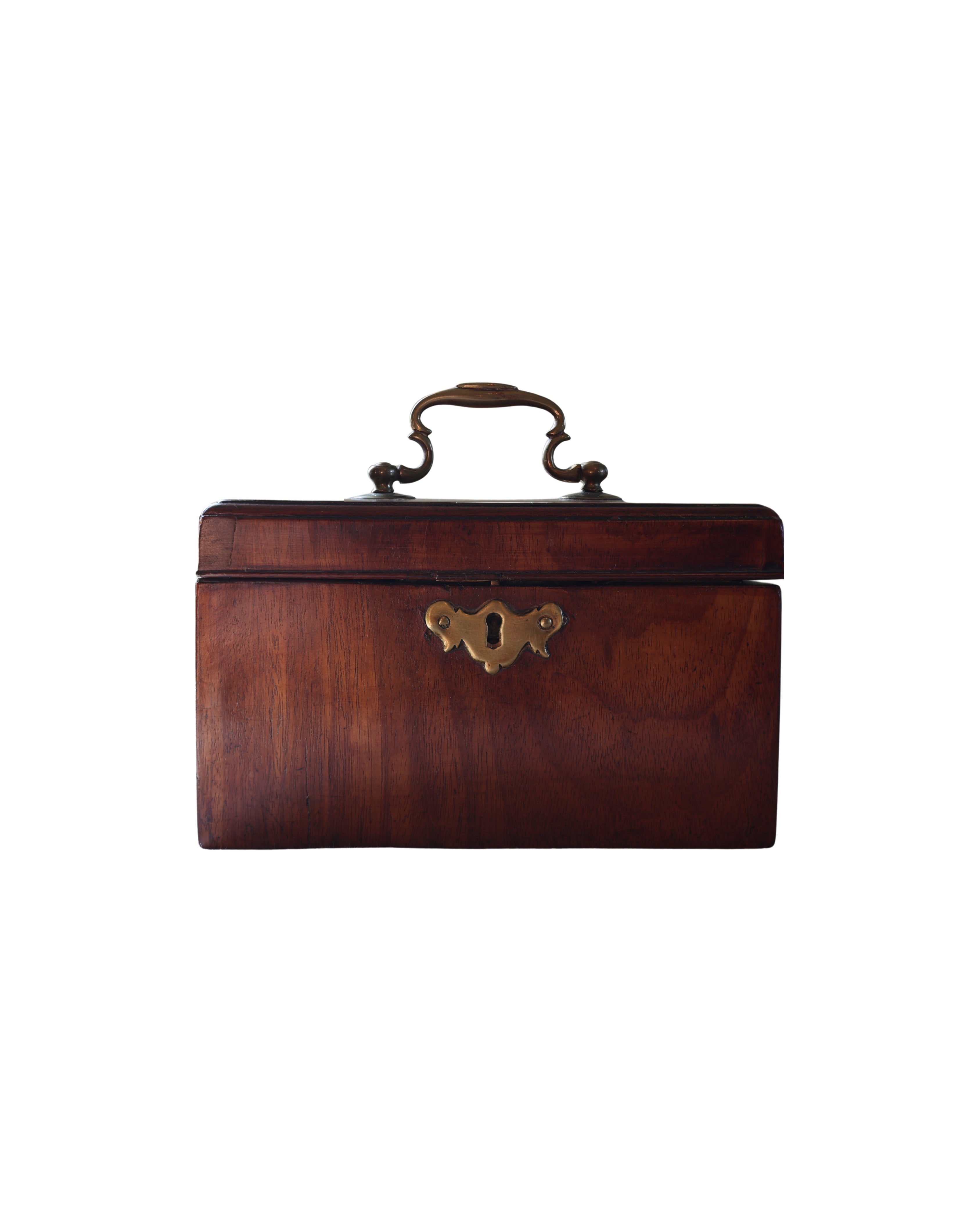George III Mahogany Tea Caddy-1