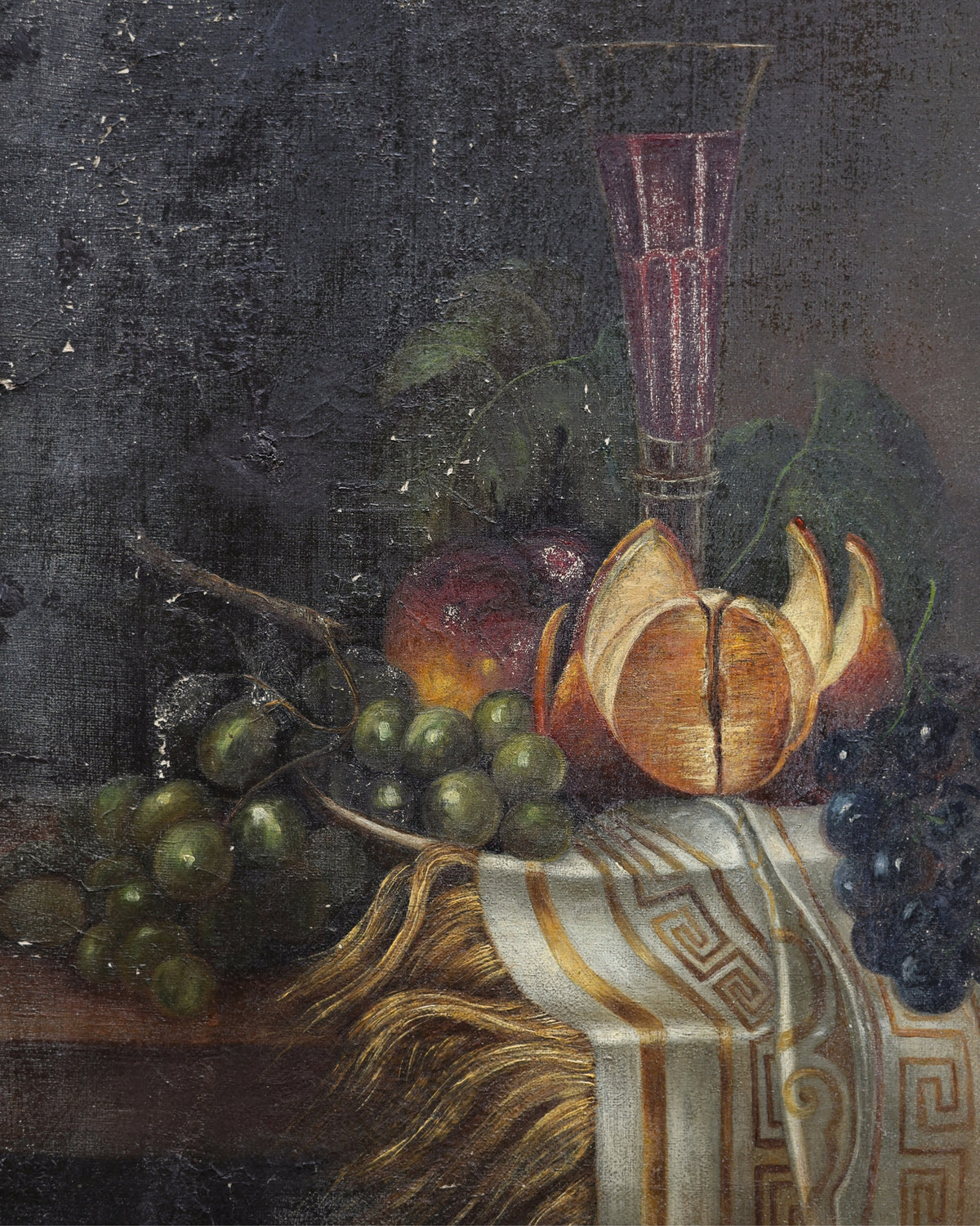 Fruit & Wine Still Life Oil Painting-4
