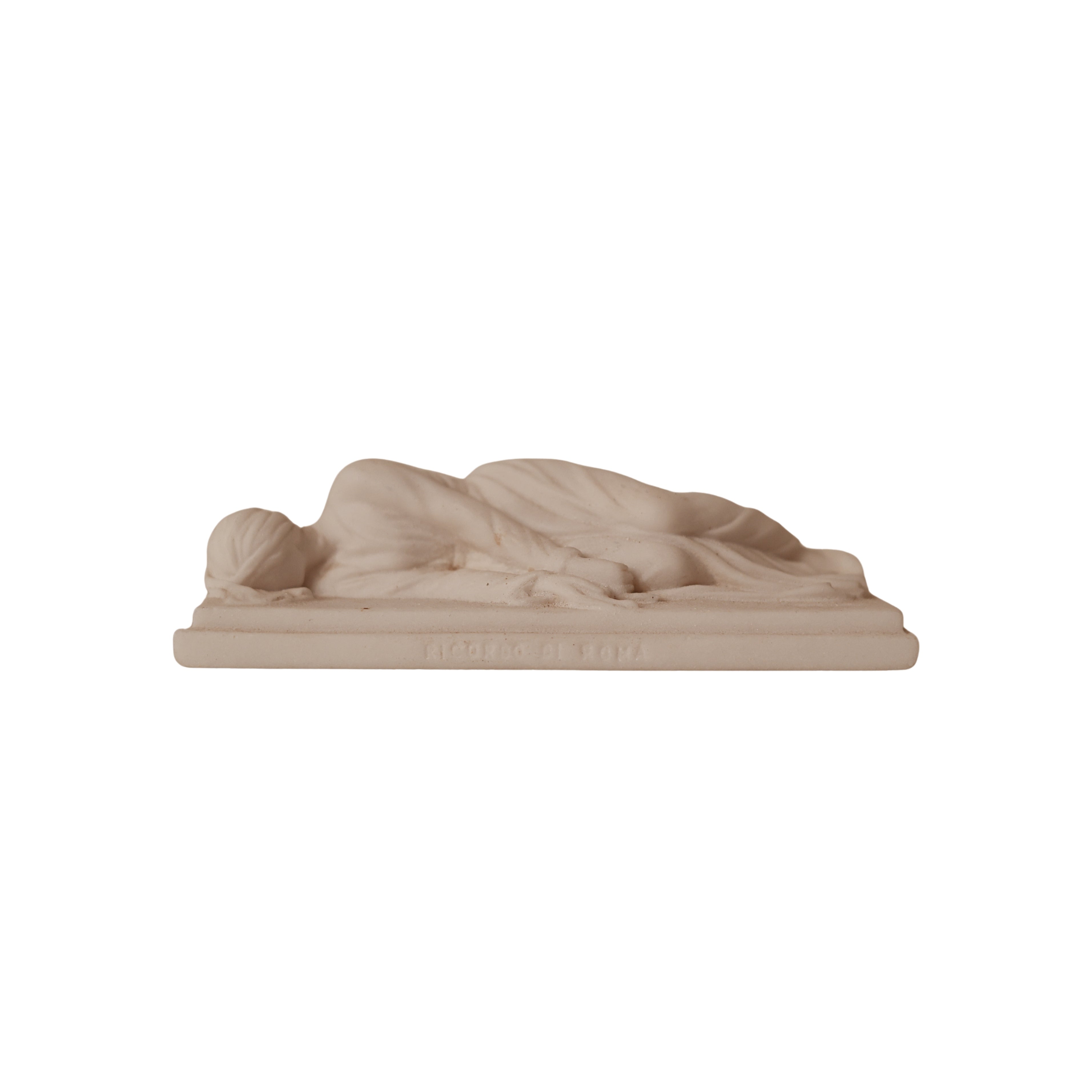 Italian Alabaster Cabinet Sculpture — "The Martyrdom of Saint Cecilia"