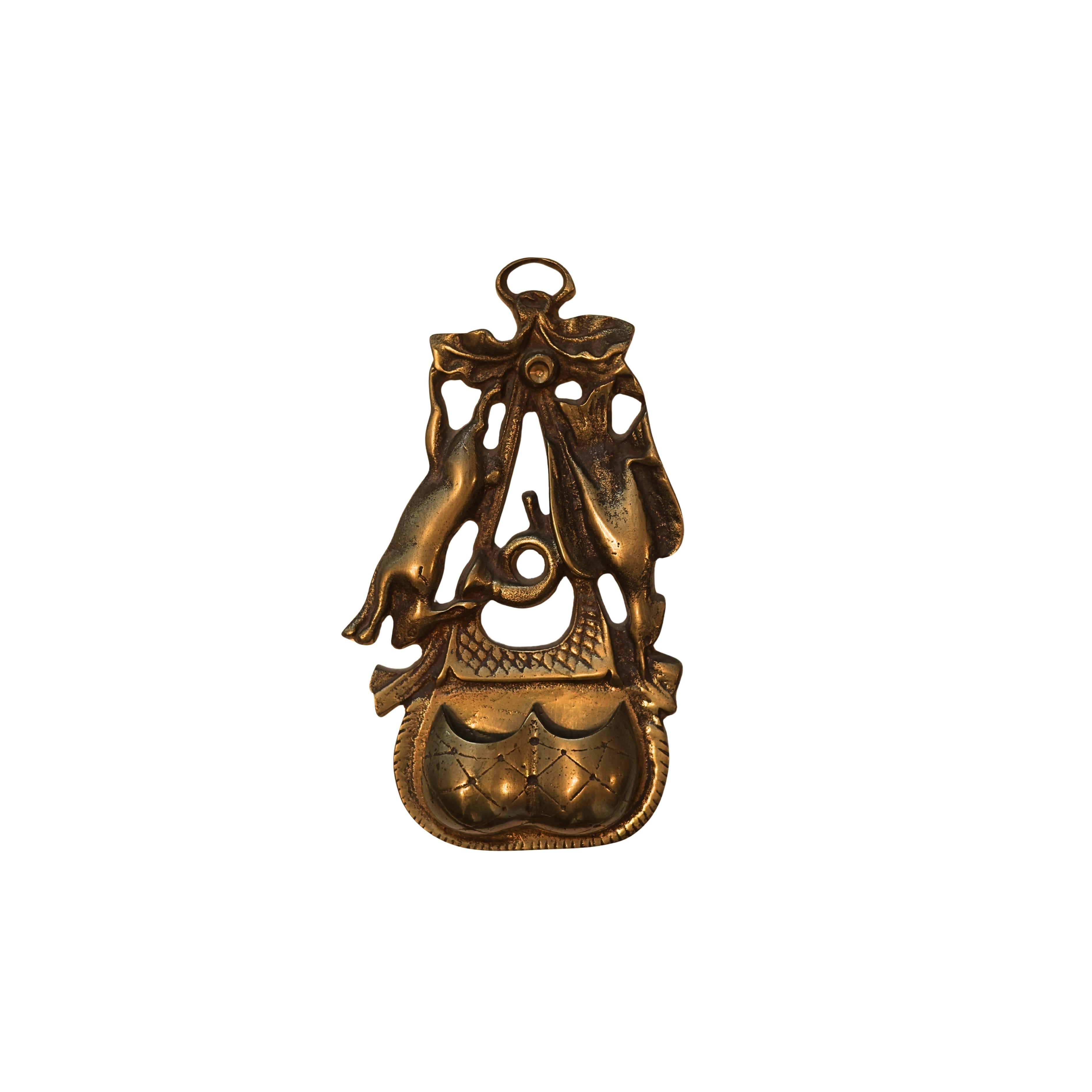 Game & Basket Brass Match Holder