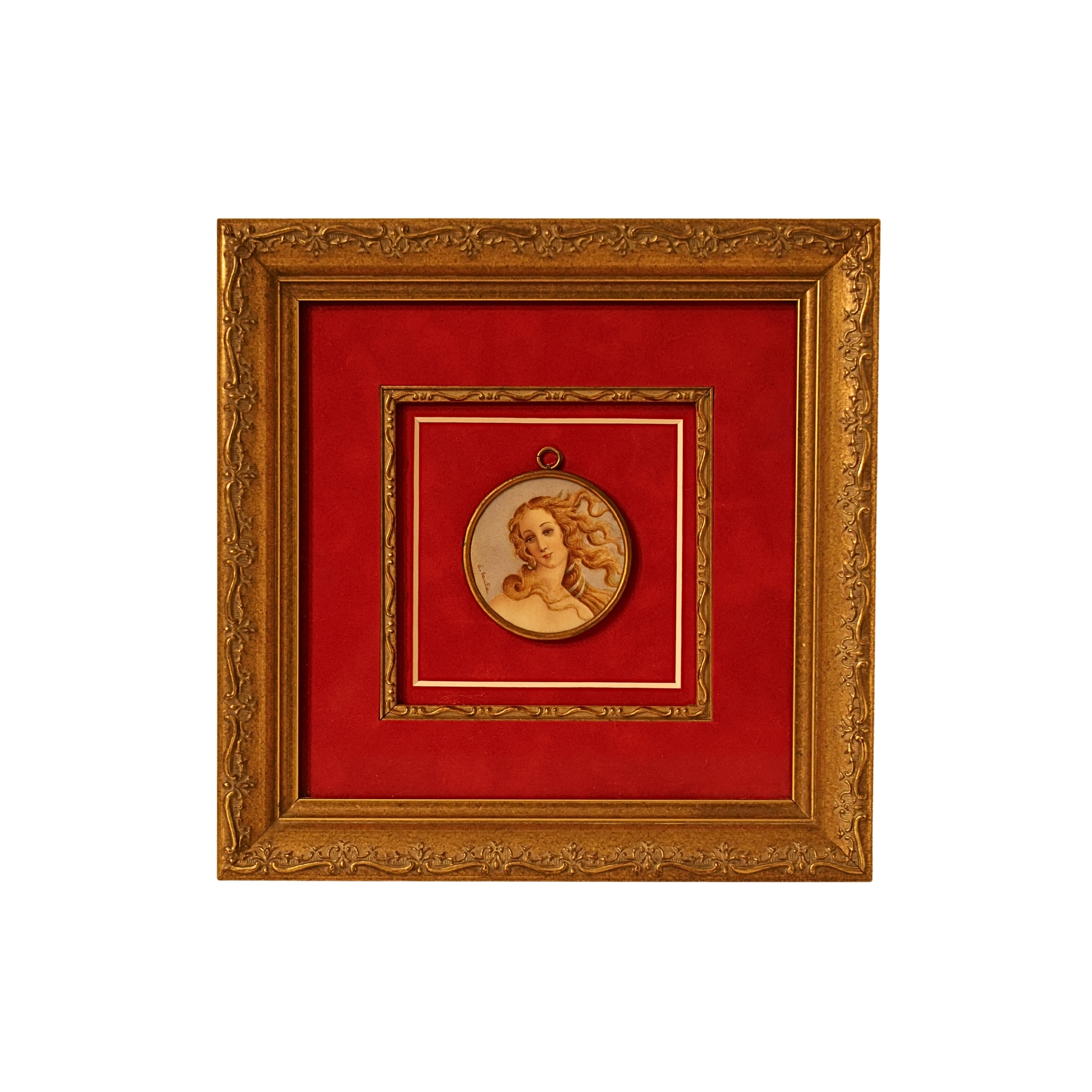 After Botticelli “Birth of Venus” — Signed E. Caula