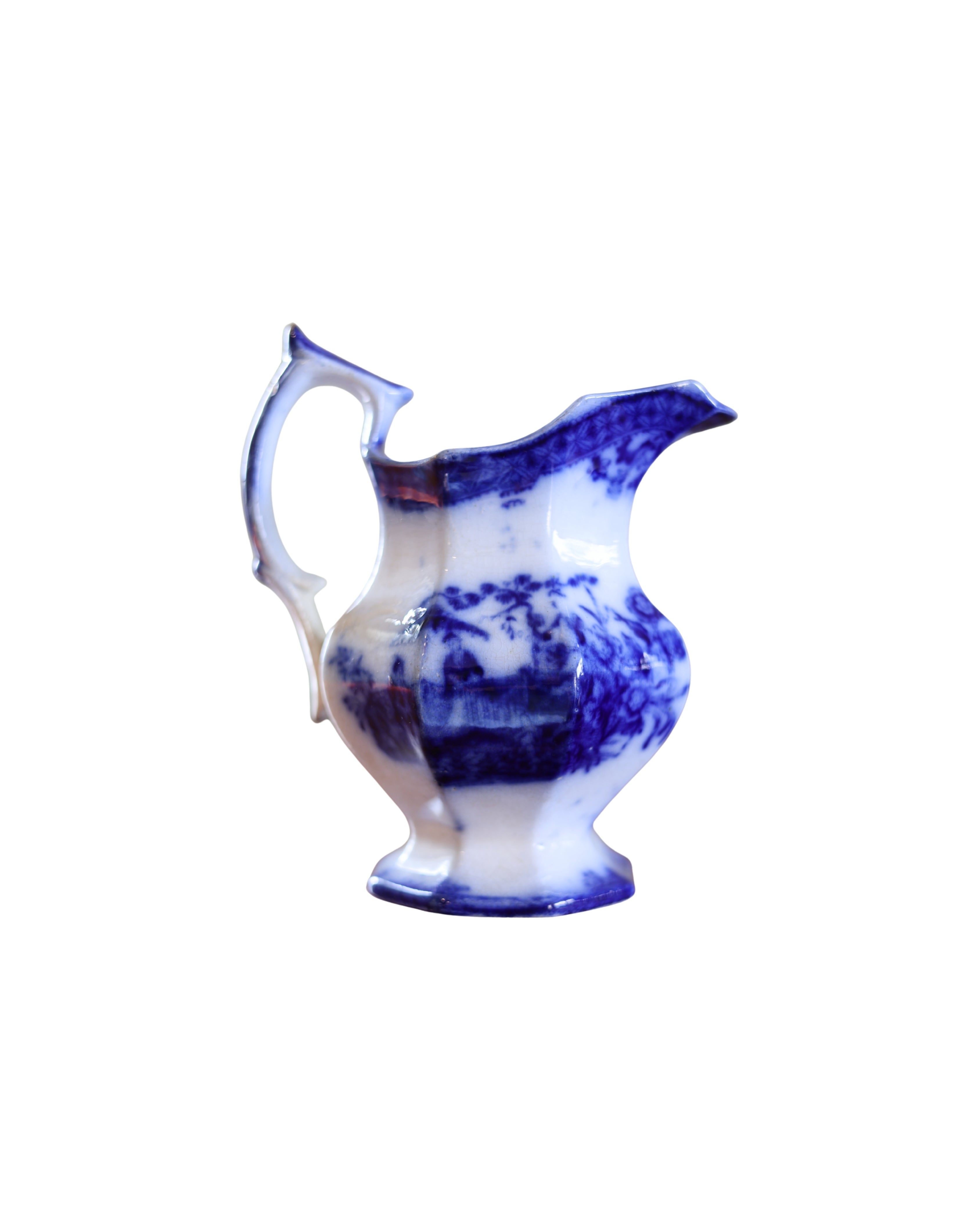 Davenport "Amoy" Flow Blue Creamer-1