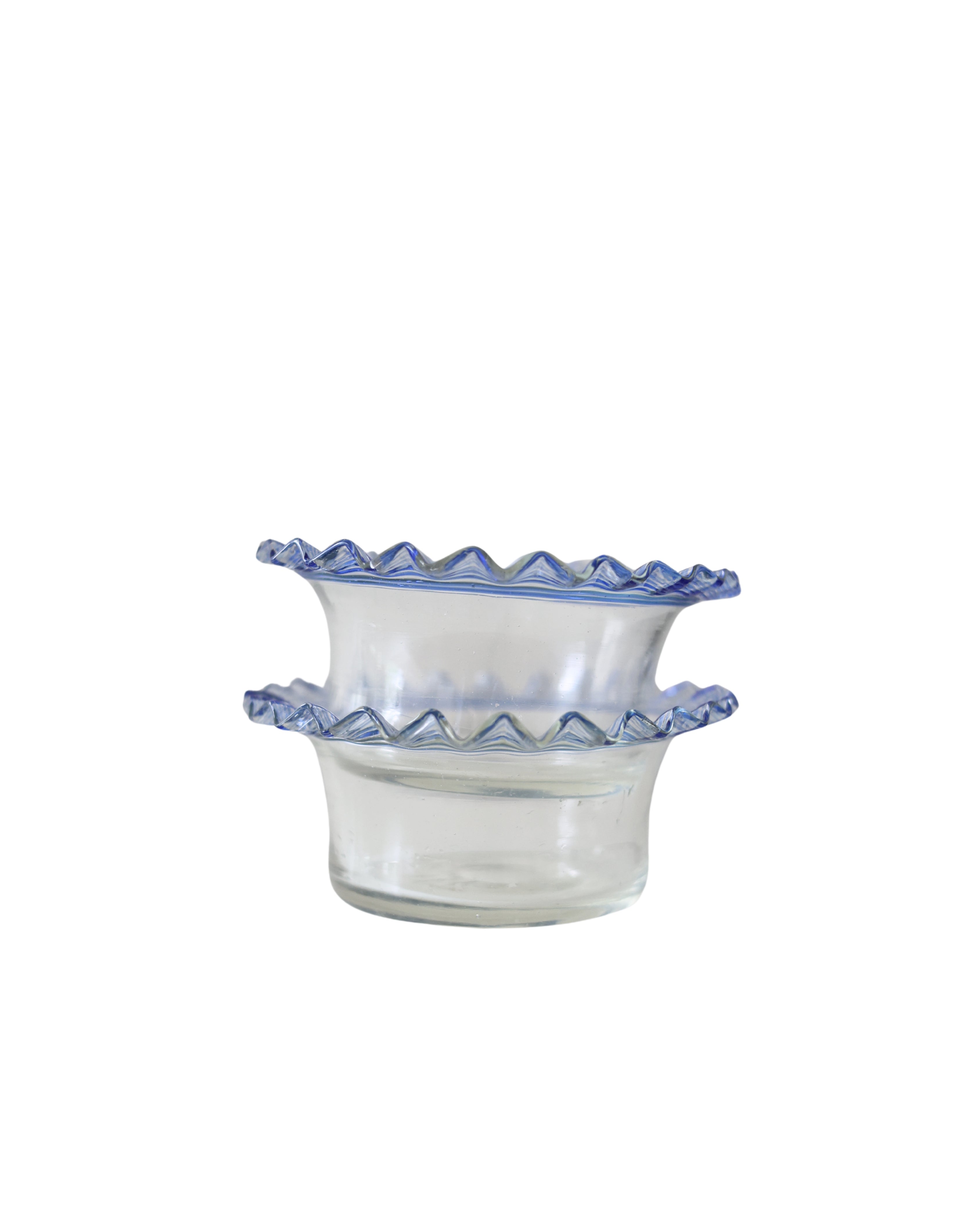 Carder Steuben Blown Glass Ruffled Finger Bowls, Set of 4-3