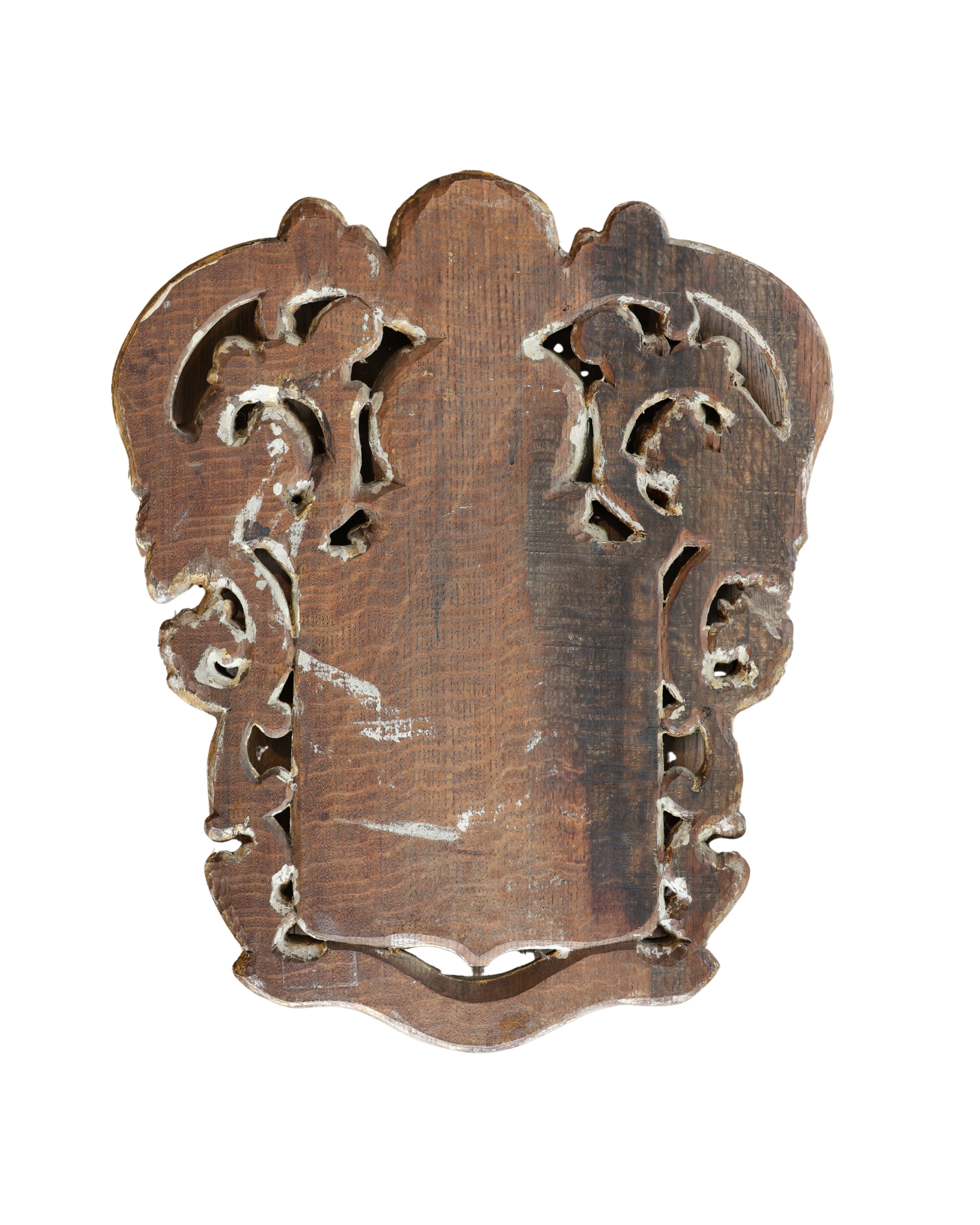 Carved Oak Heraldic Family Crest-2