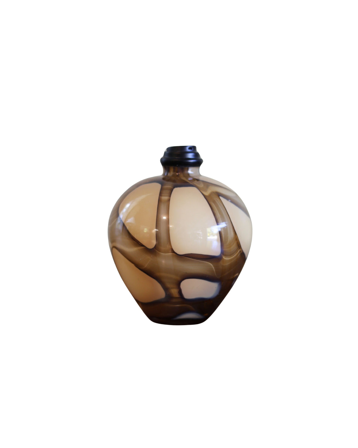 Hand-Blown Abstract Art Glass Vessel