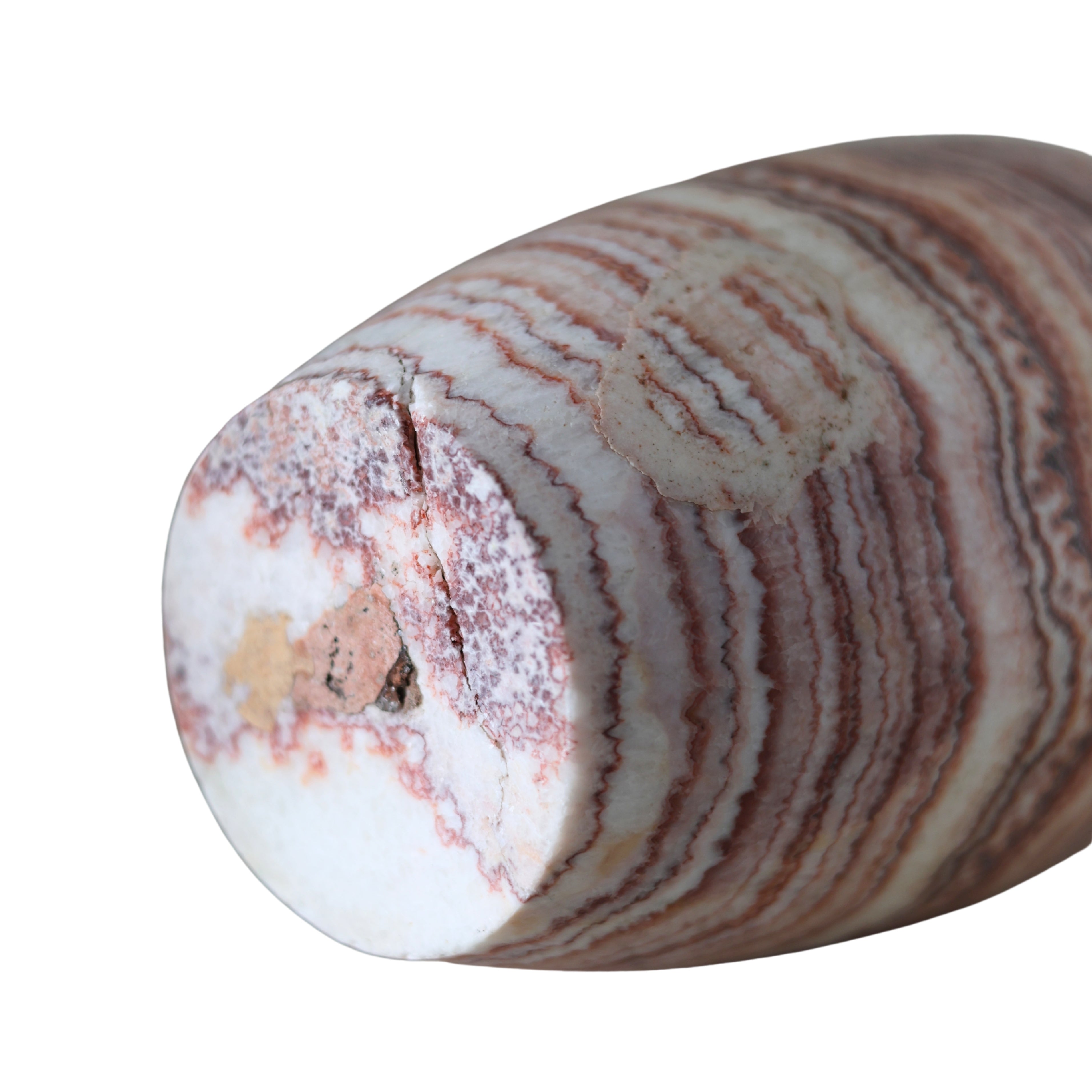 Banded Calcite Stone Vase