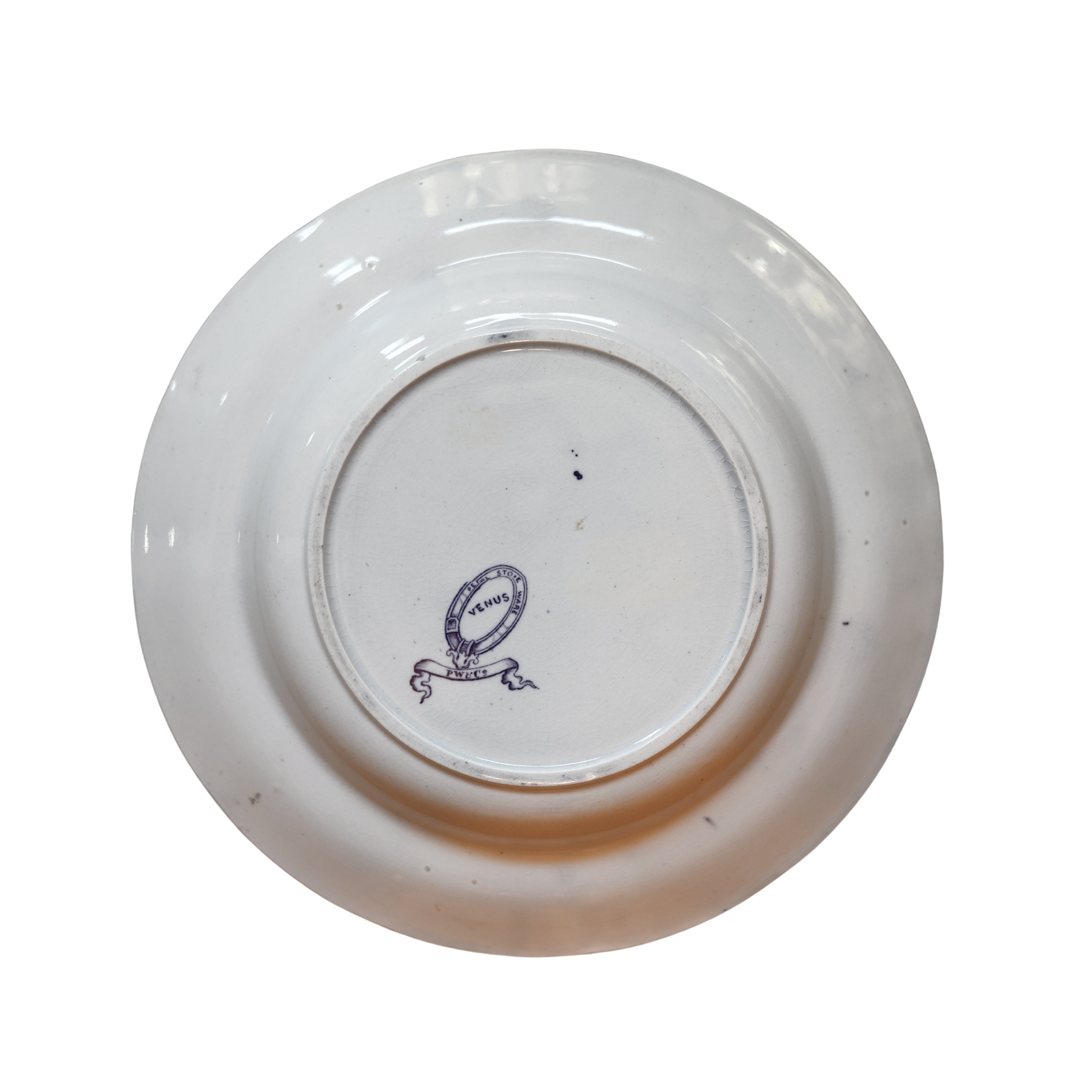 Mulberry “Venus” Transferware Shallow Bowl